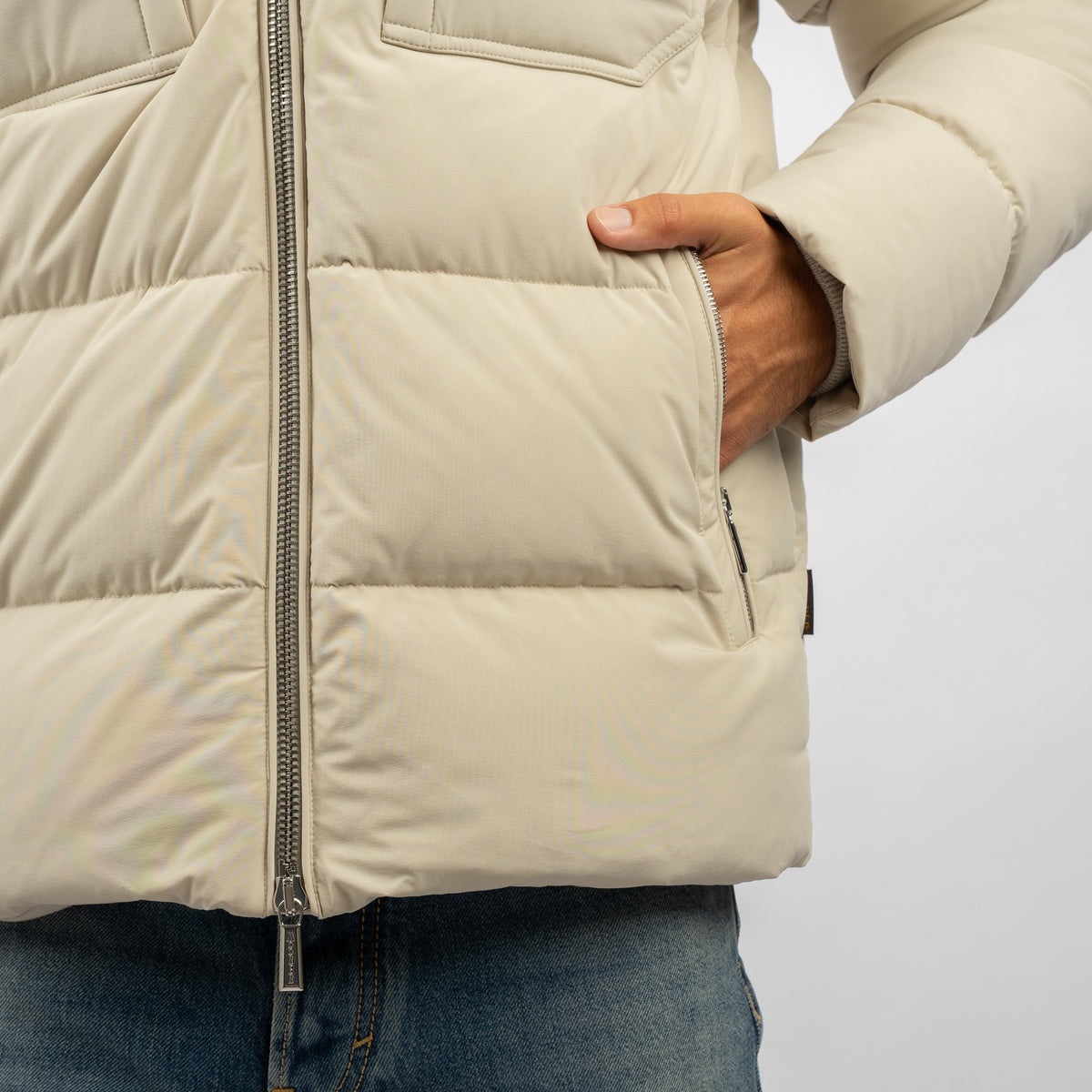 Moorer Donsjack Beige | Alarick-KN