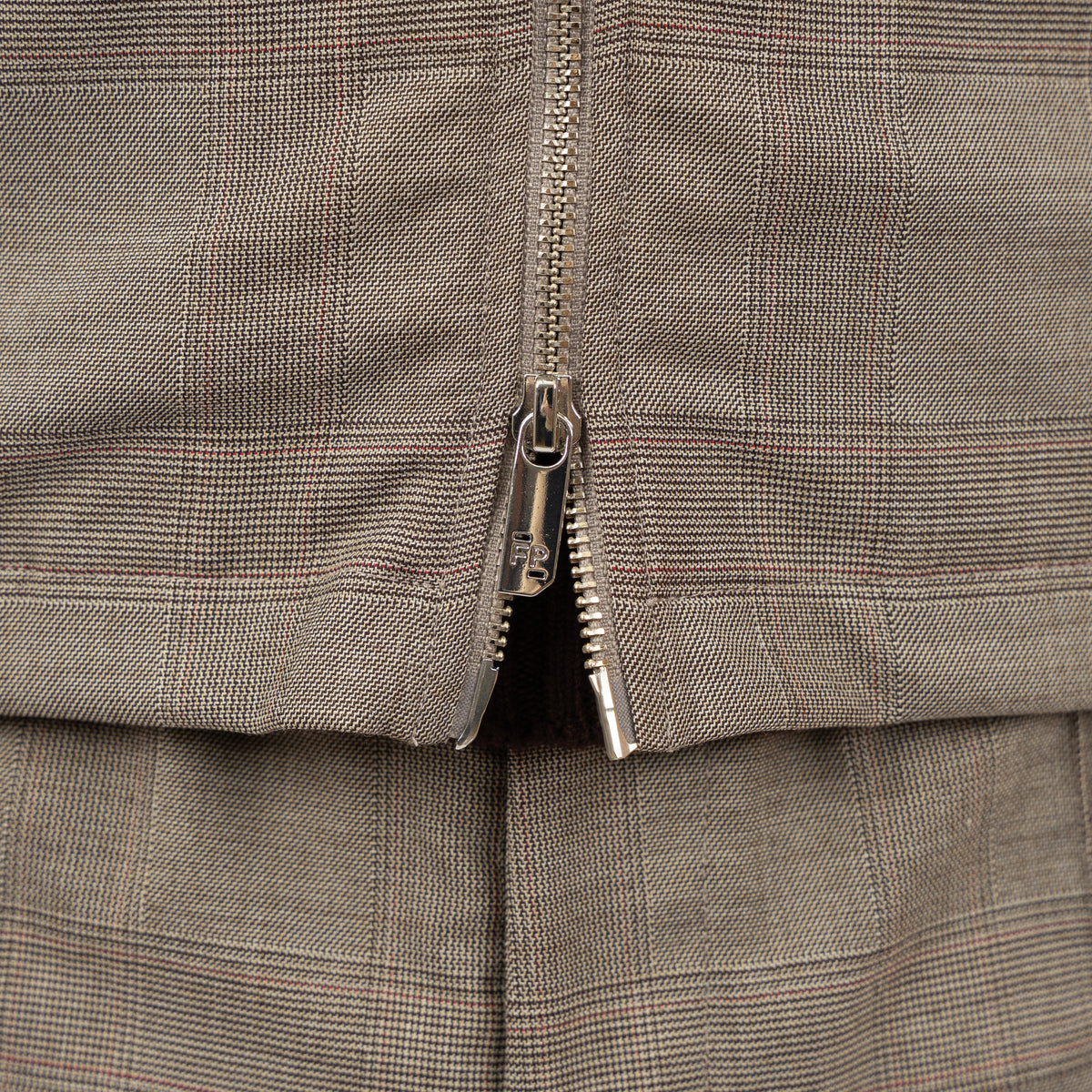 Filling Pieces Overshirt Beige Ruit | Coach Jacket Wool