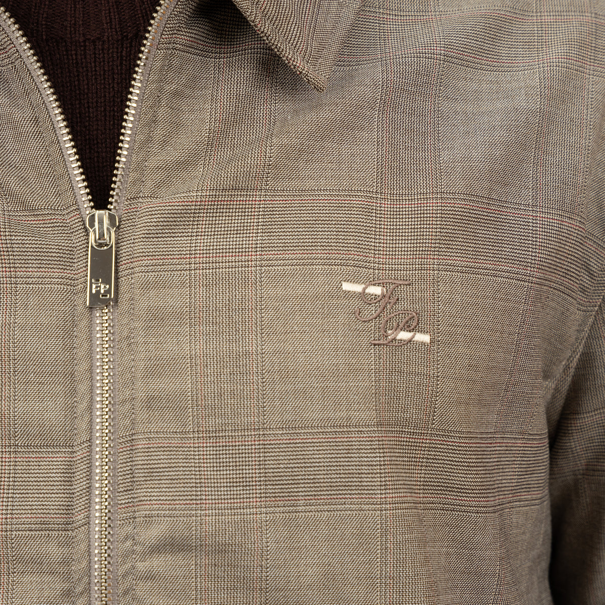 Filling Pieces Overshirt Beige Ruit | Coach Jacket Wool