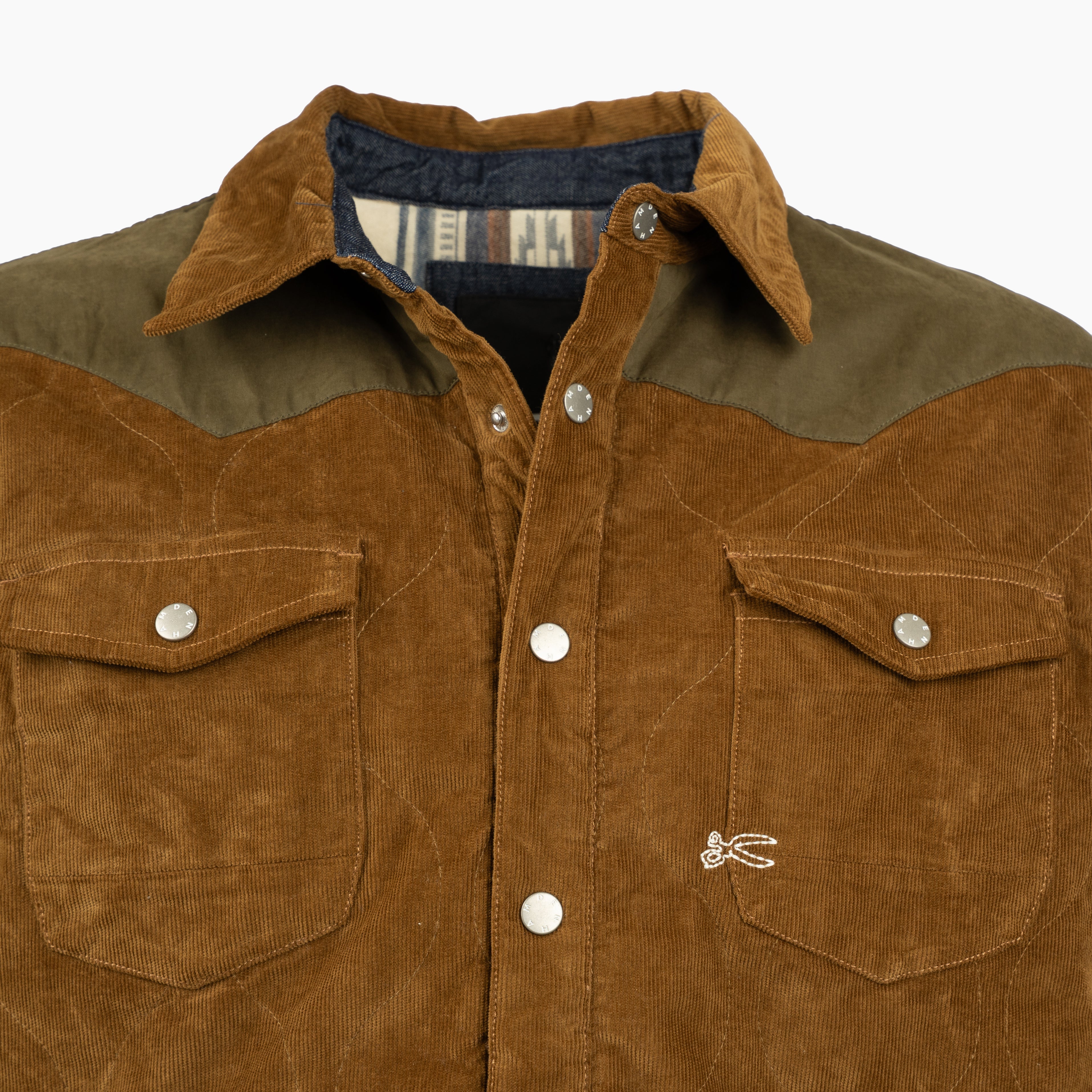 Denham Corduroy Overshirt Bruin | Craft Jacket Cotea
