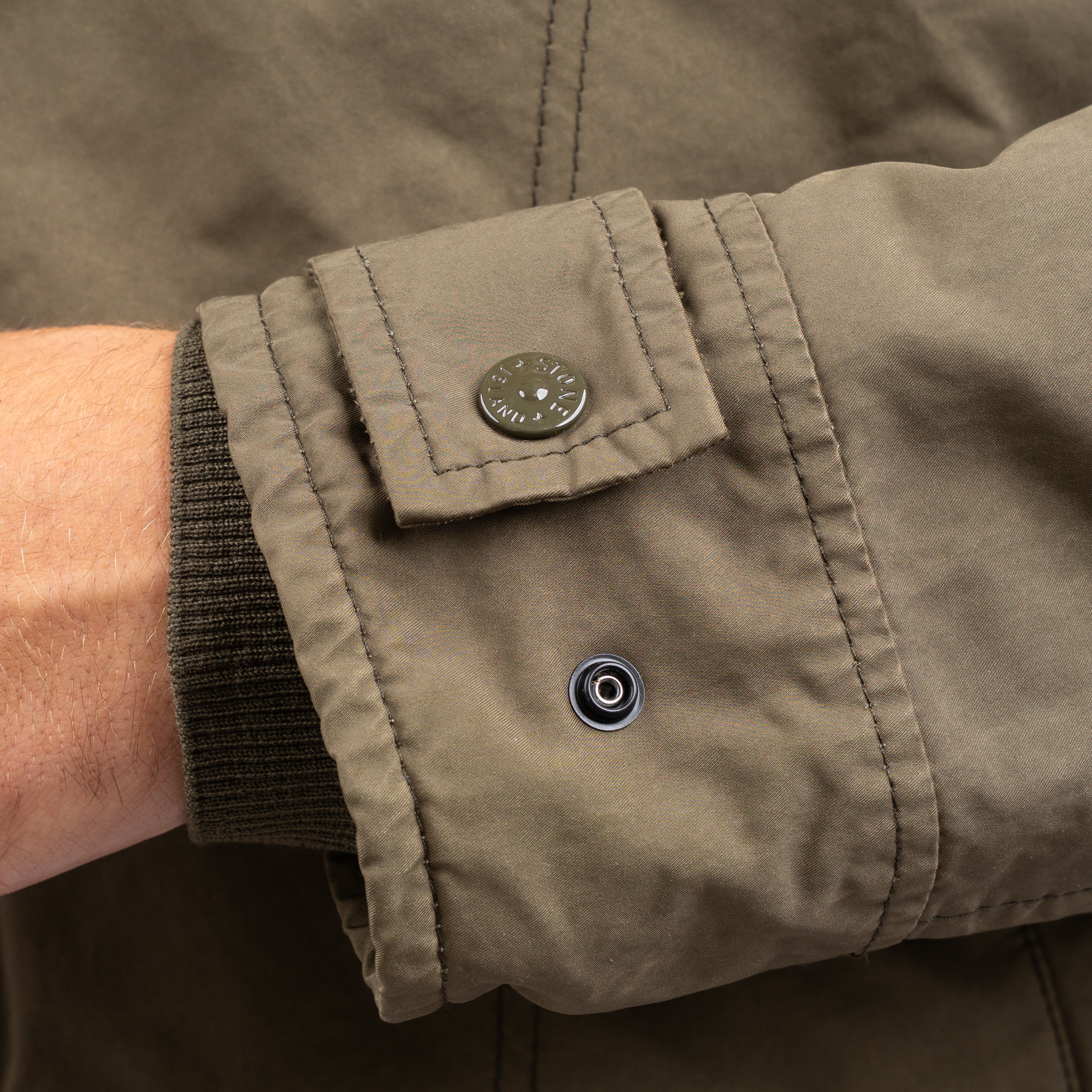 Stone Island Trench Coat Groen | Ghost