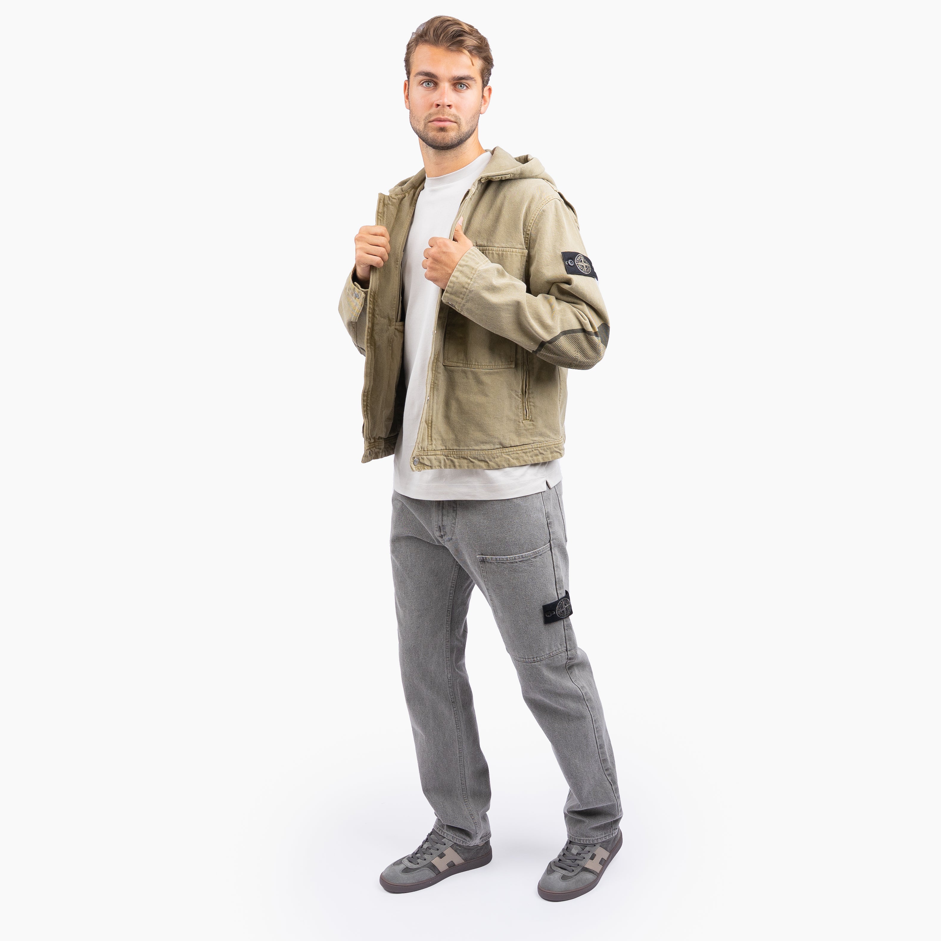 Stone Island Jack Groen | Mineral Dyed Cotton Gabardine-TC