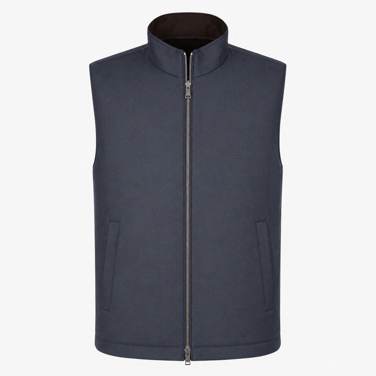 Paul & Shark Reversible Bodywarmer Blauw | Loro Piana Rain System® Zelander® Wool