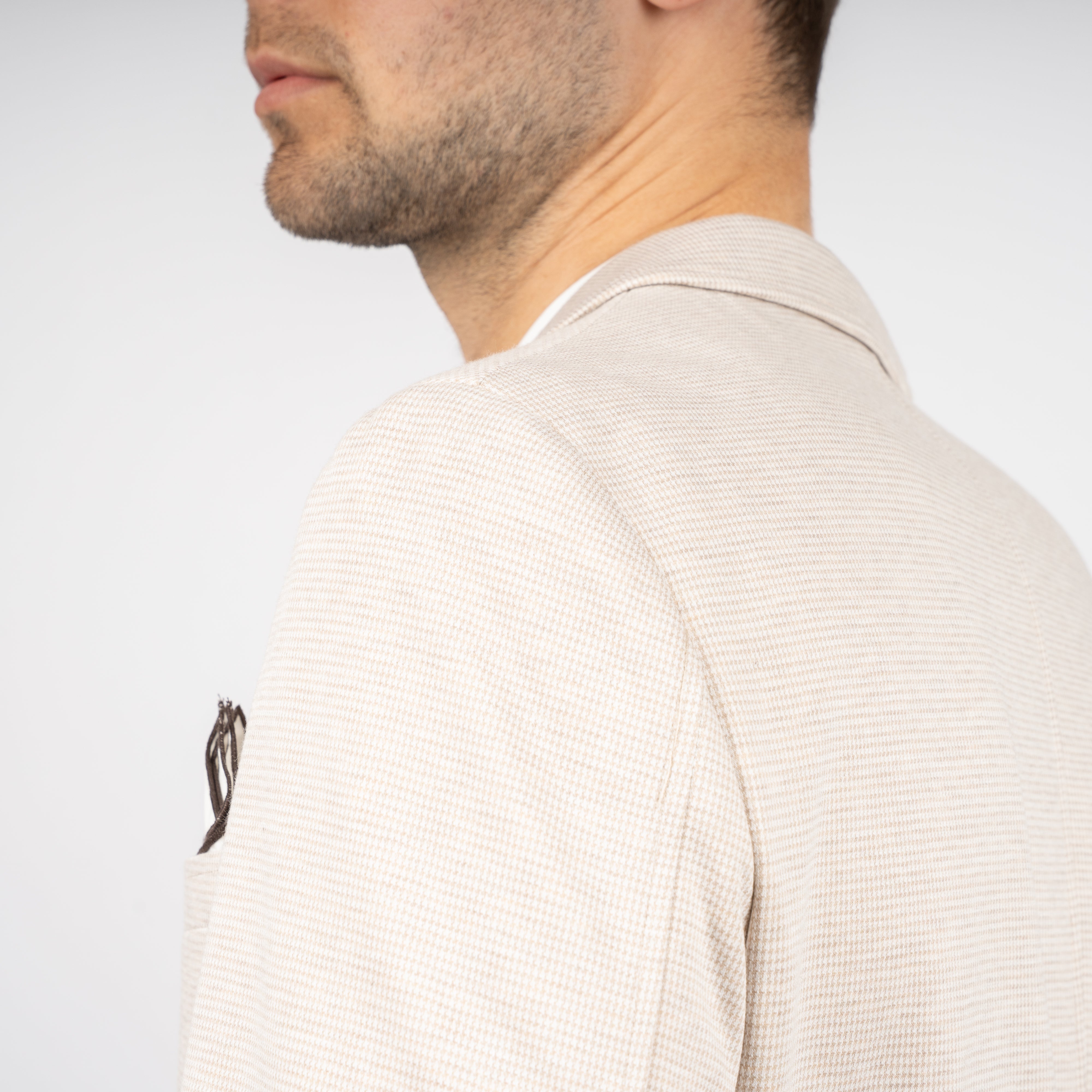 SEVEN DIALS Colbert Beige Pied-de-Poule | Brandley