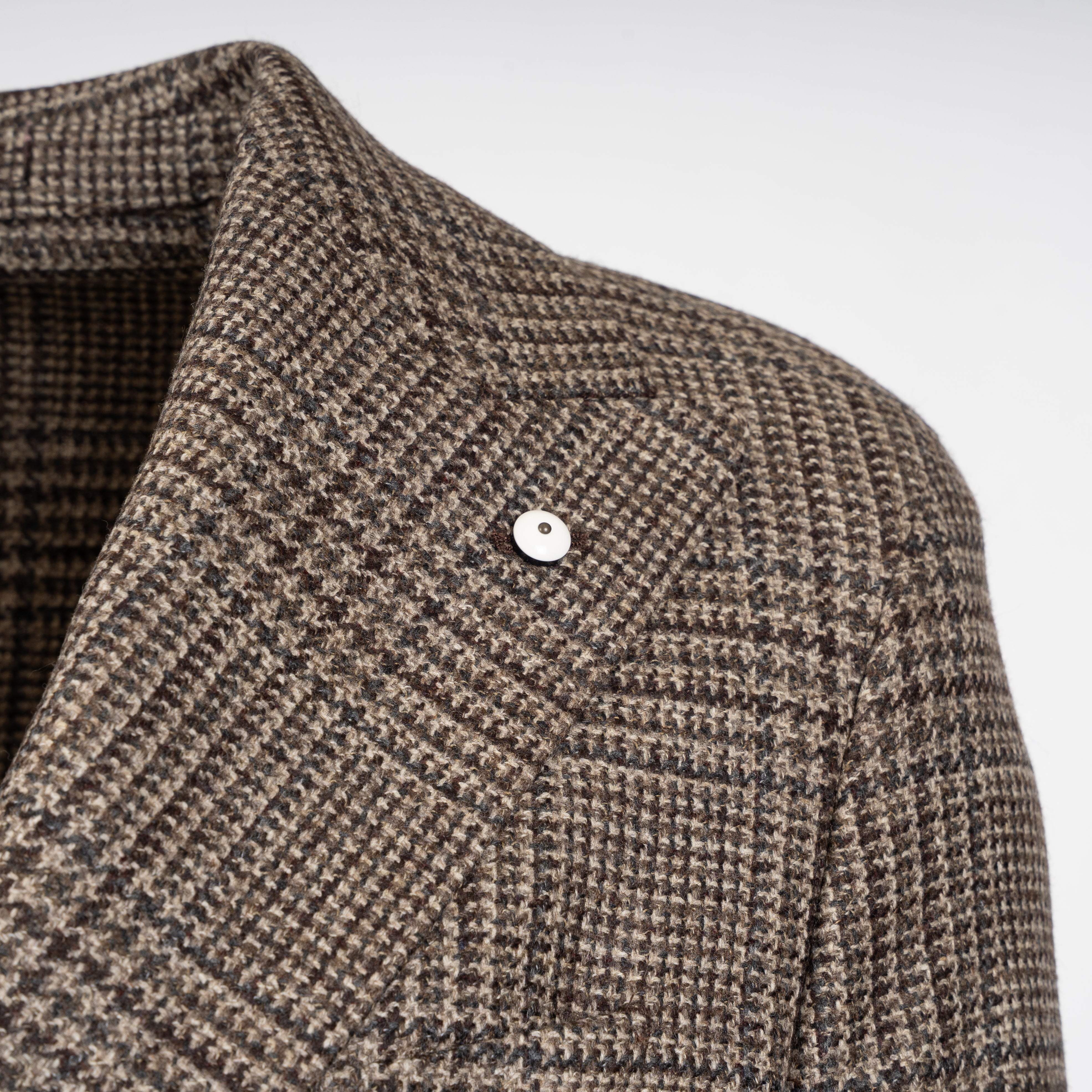 L.B.M. 1911 Colbert Bruin Geruit | Wool & Cashmere