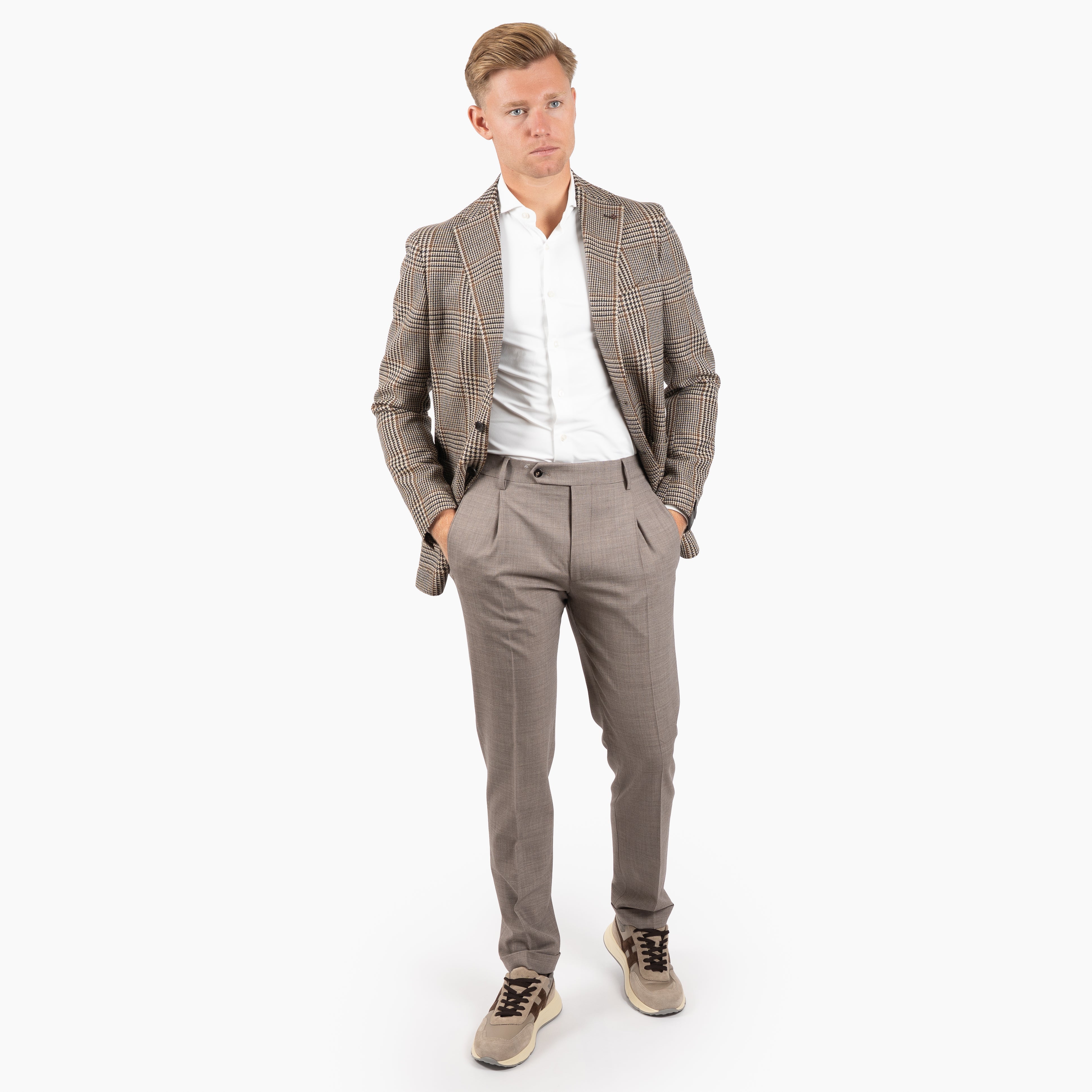 Berwich Pantalon Licht Bruin | Retrolong