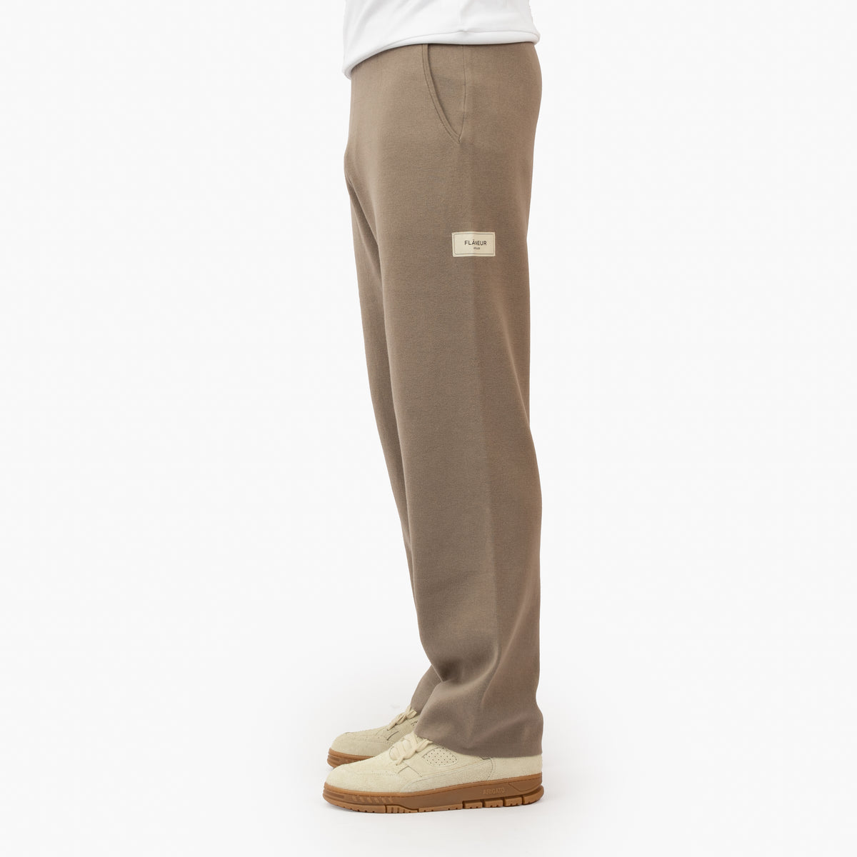 Flaneur Knitted Pantalon Taupe | Atelier Knit Pants