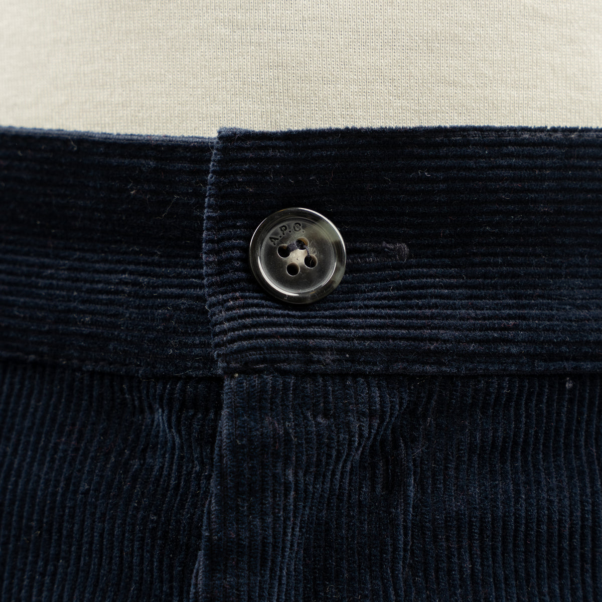 A.P.C. Chino Corduroy Blauw | Lawrence