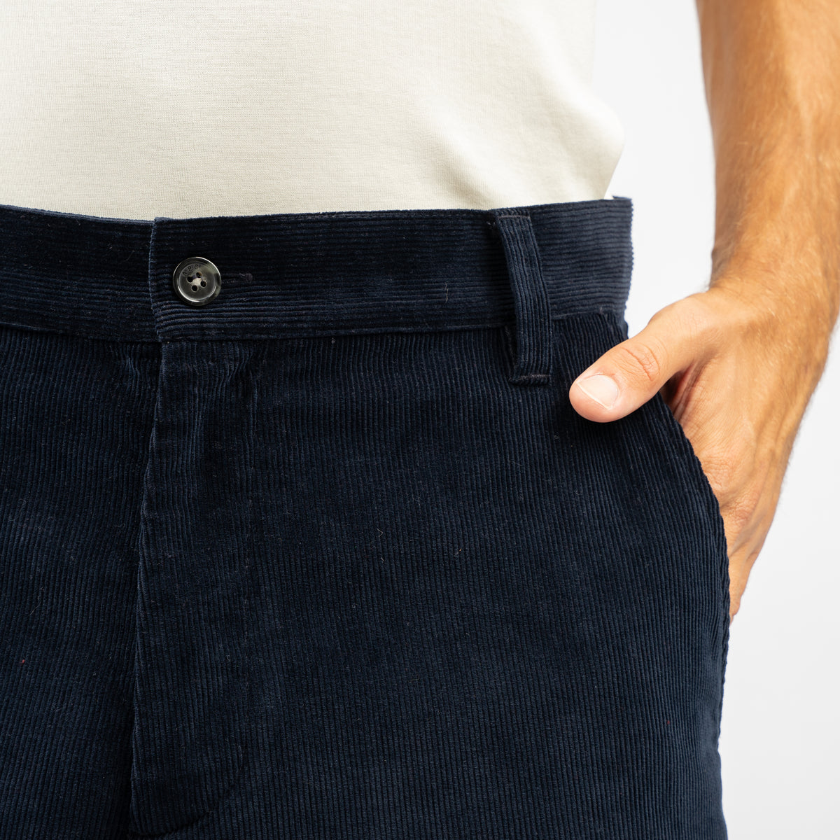 A.P.C. Chino Corduroy Blauw | Lawrence