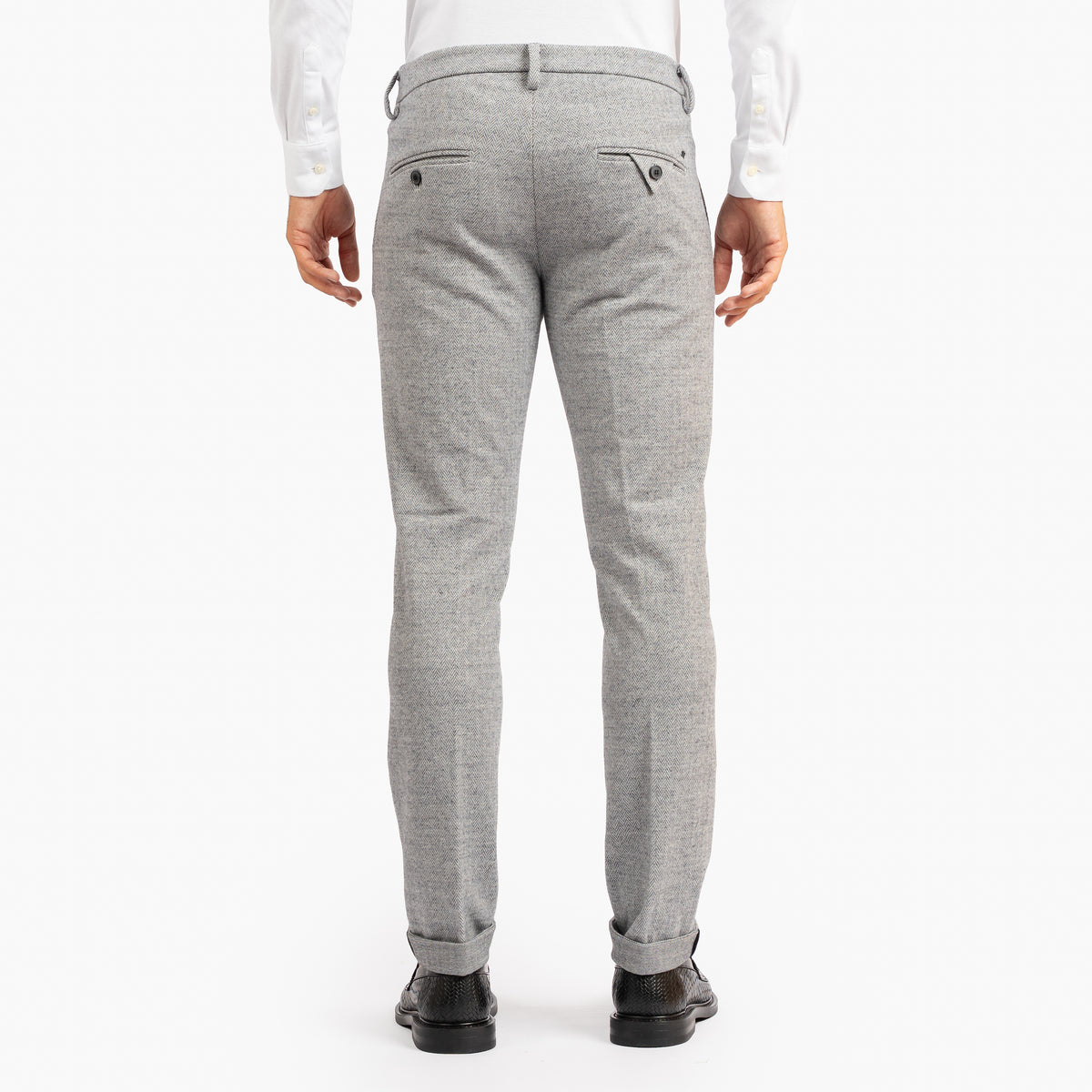 Mason's Chino Lichtgrijs Visgraat | Torino Jog