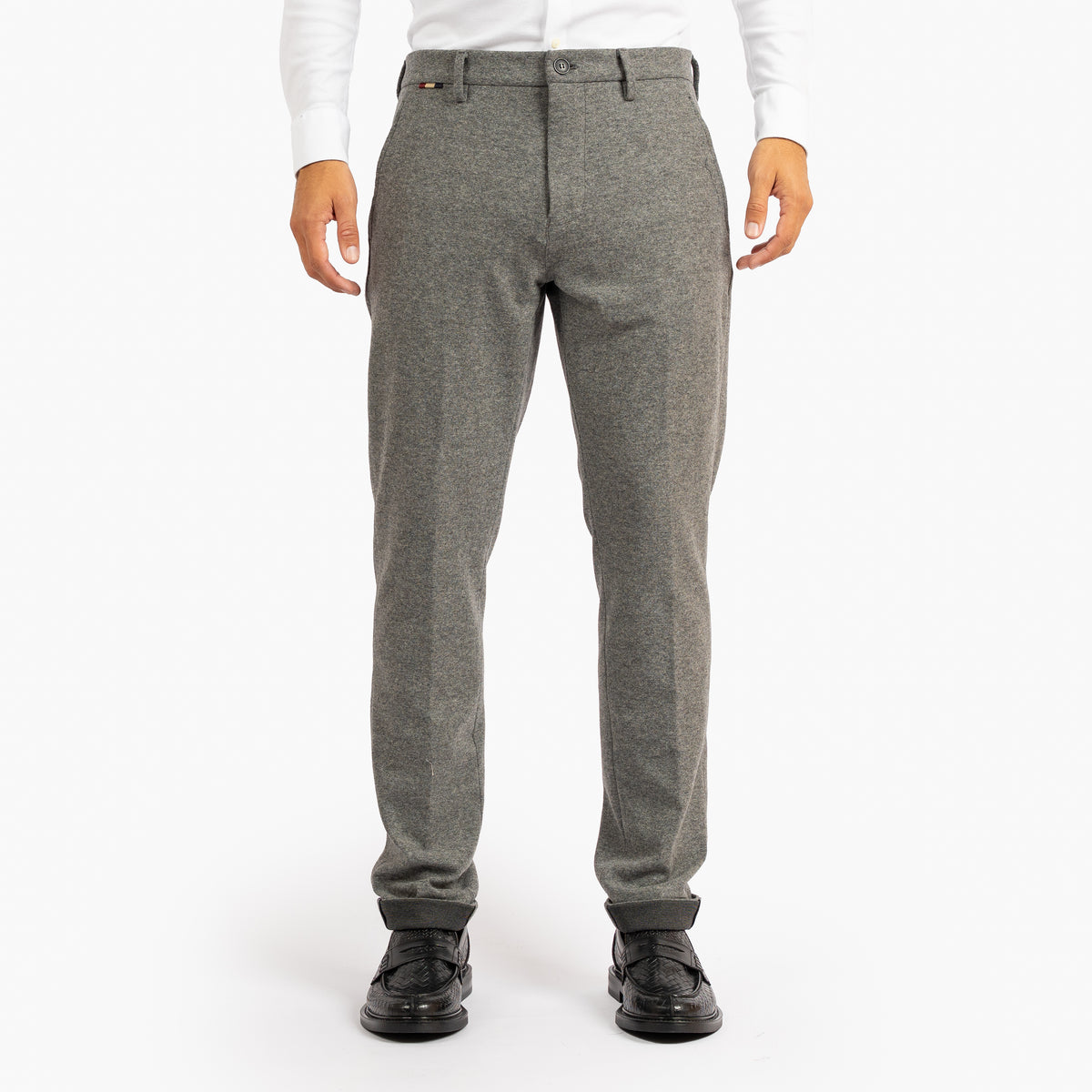 Mason's Flannel Chino Grijs | Torino Jog