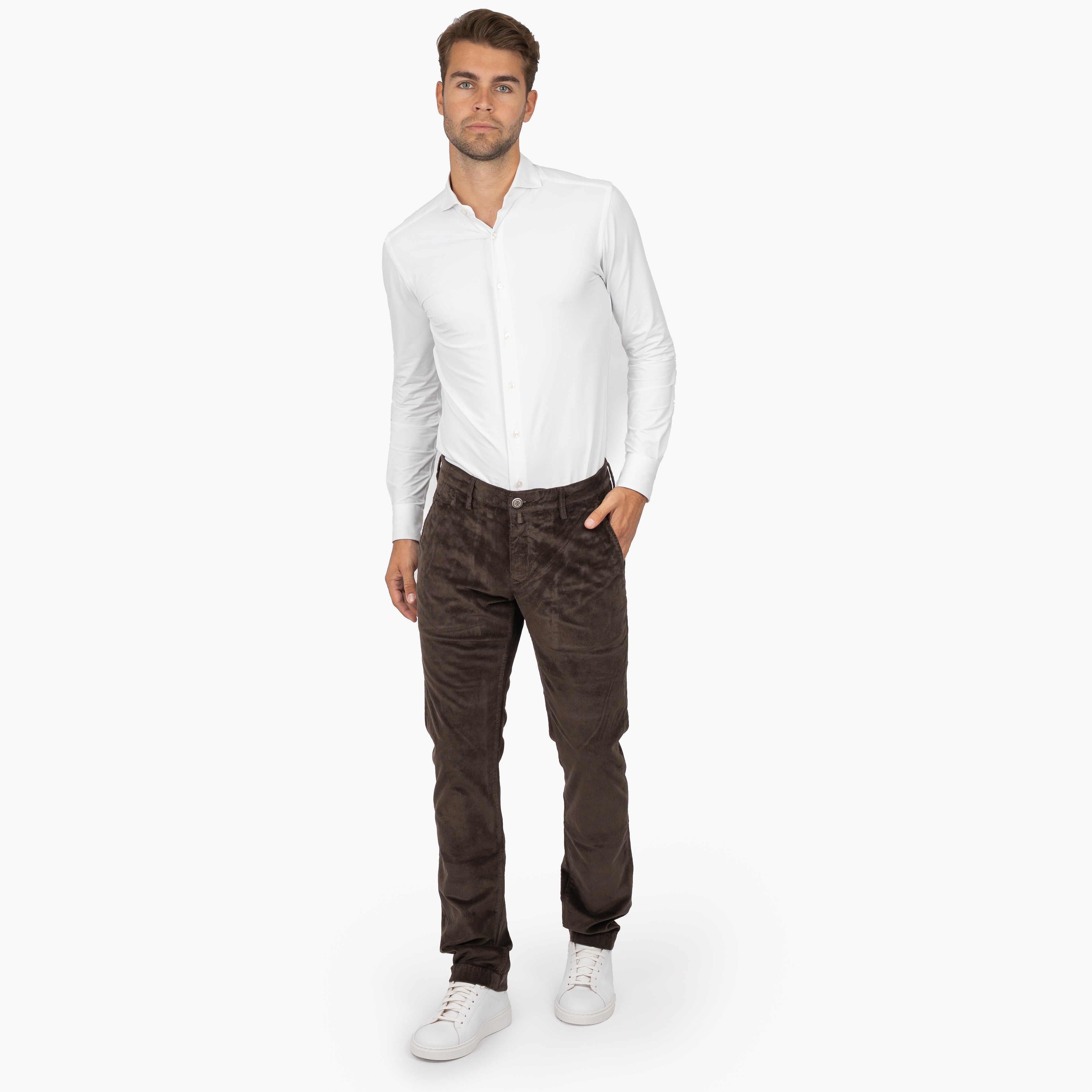 Jacob Cohen Chino Corduroy Bruin | Bobby