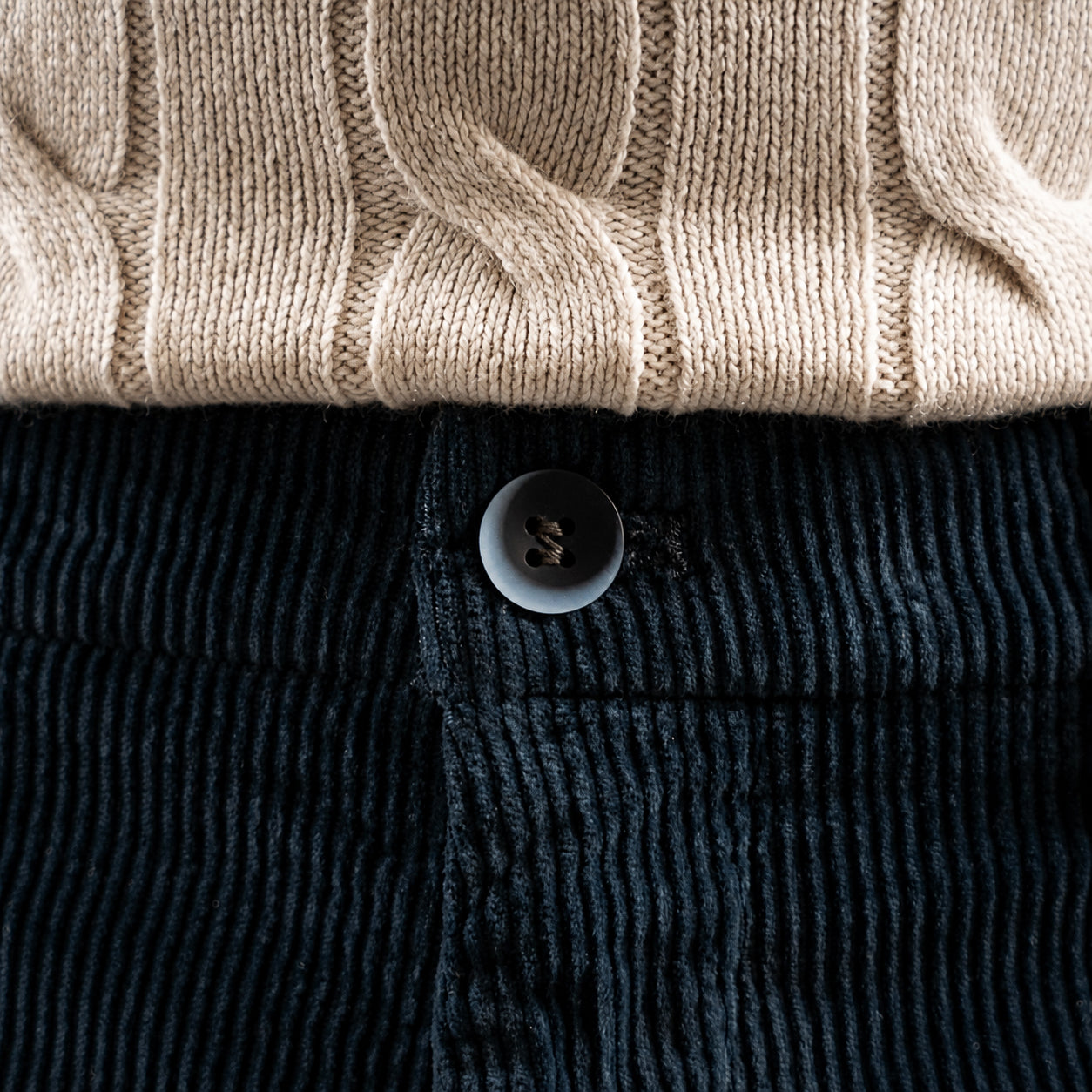 Mason's Chino Corduroy Blauw | Torino