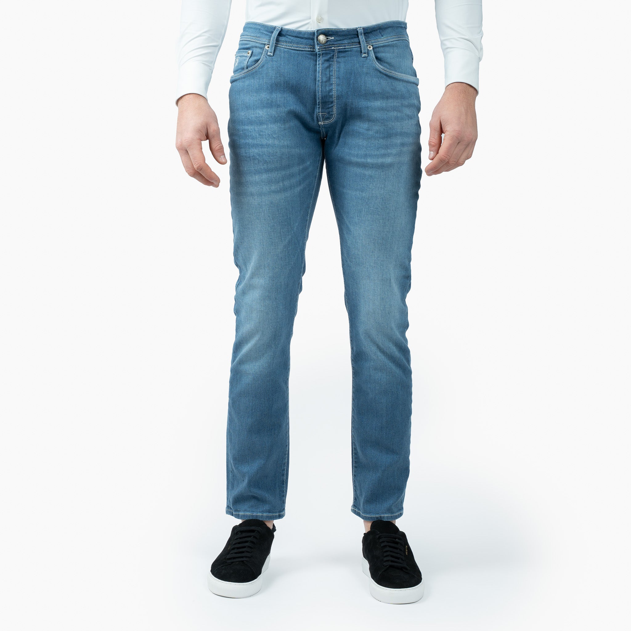 Atelier Noterman Jeans Middenblauw | Slim Fit