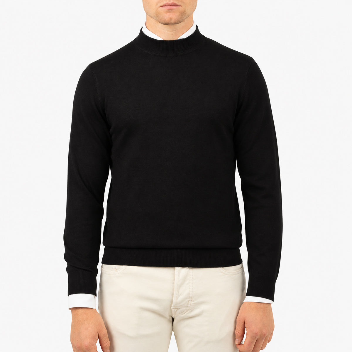 SEVEN DIALS Gebreide Turtleneck Trui Zwart | Goy