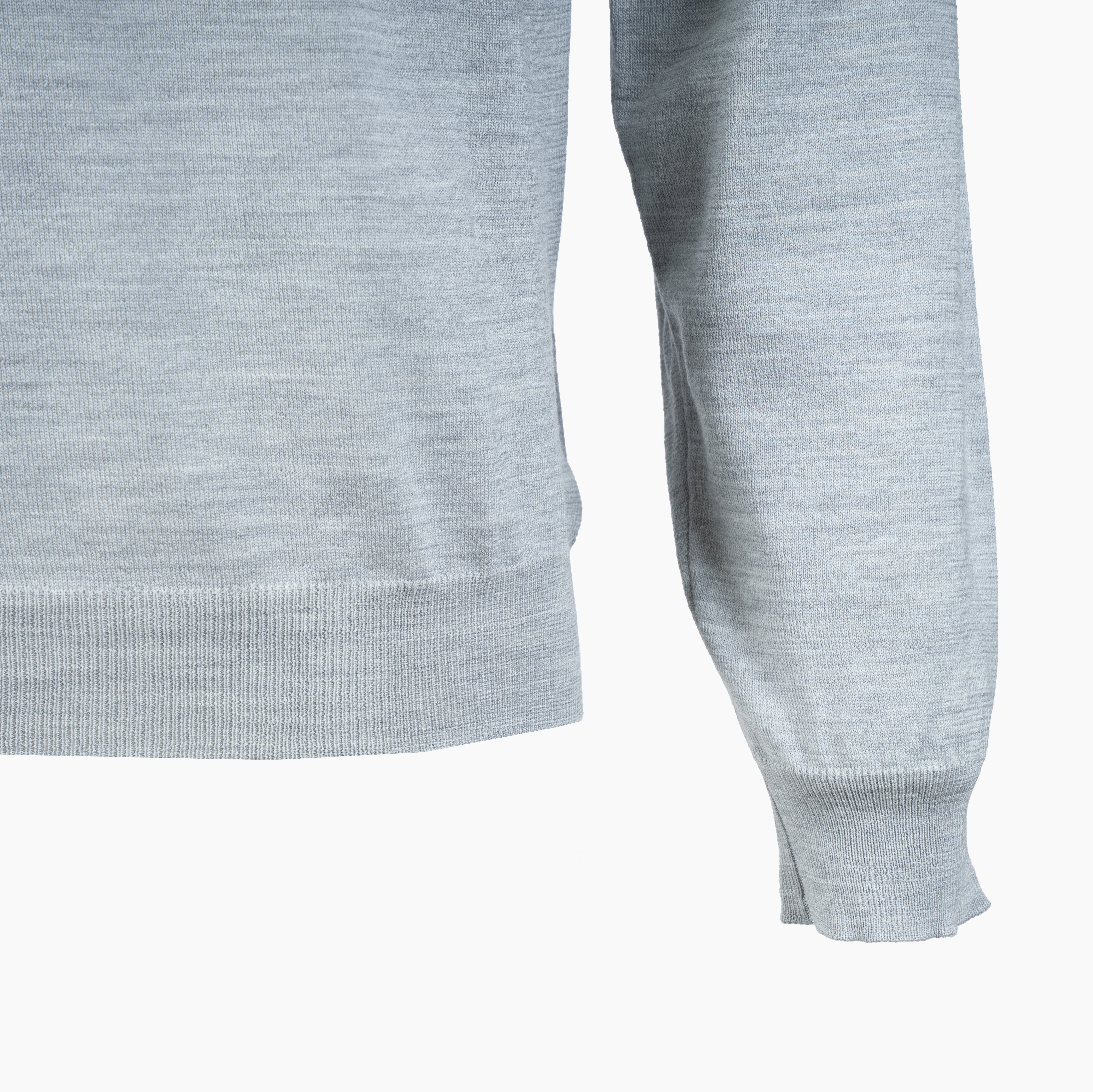 Slowear Gebreide Ronde Hals Trui Grijs | Flexwool
