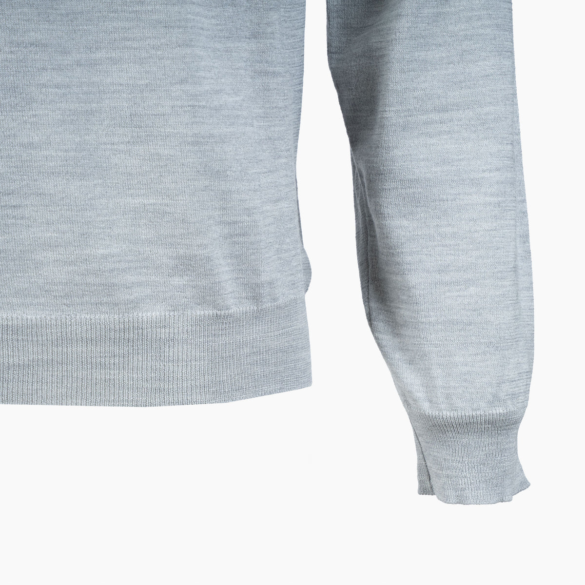 Slowear Gebreide Ronde Hals Trui Grijs | Flexwool