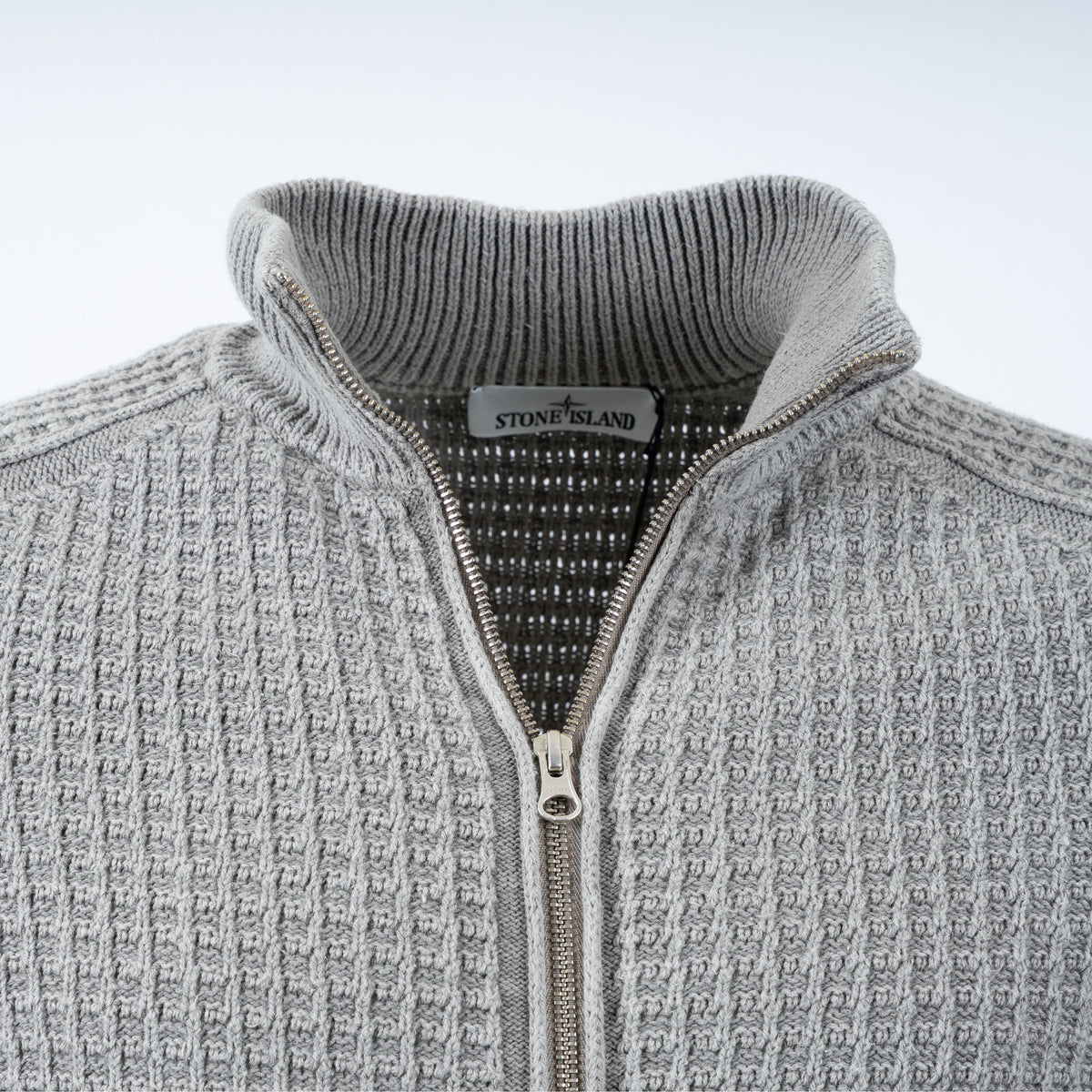 Stone Island Gebreid Vest Grijs | Recovered Cotton