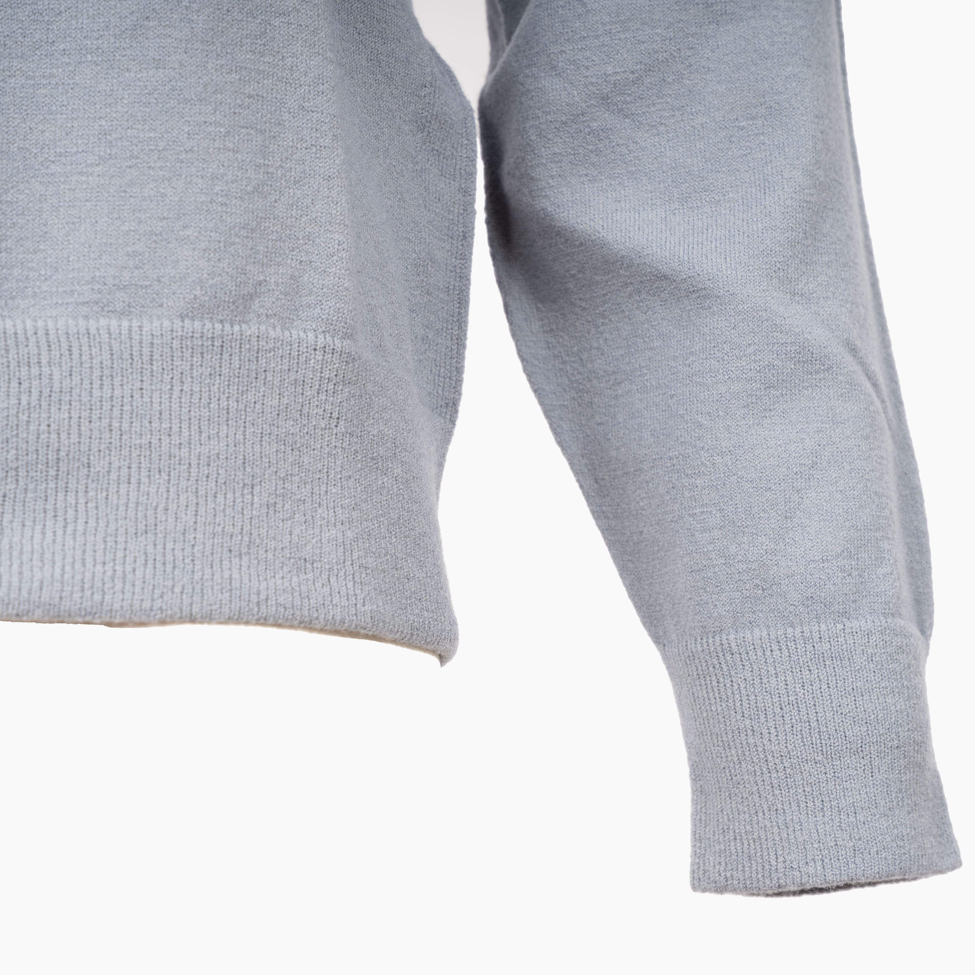 Stone Island Gebreide Trui Grijs/Blauw | Loose Fit Stretch RWS Wool