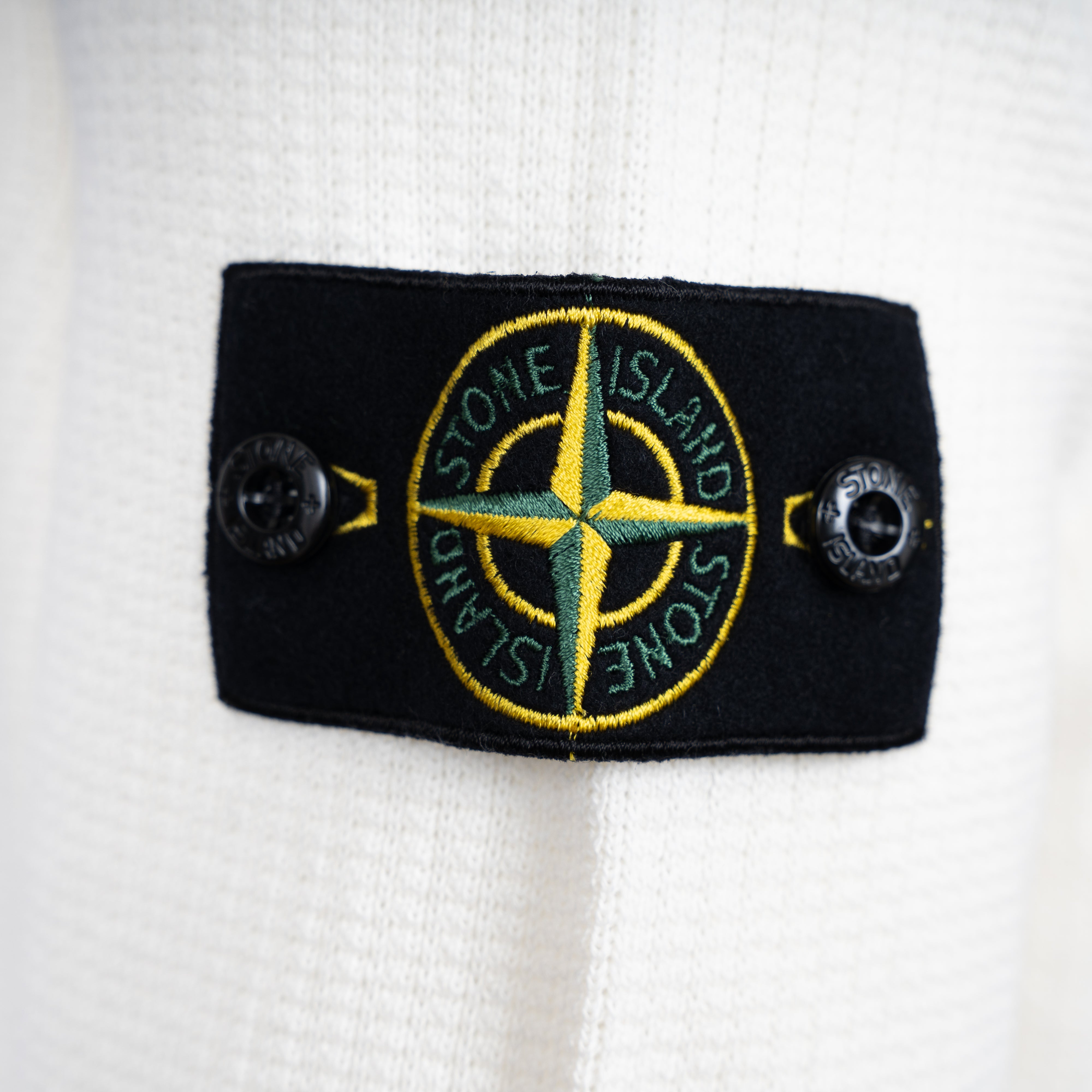 Stone Island Gebreide Polotrui Crème | Micro Stitch