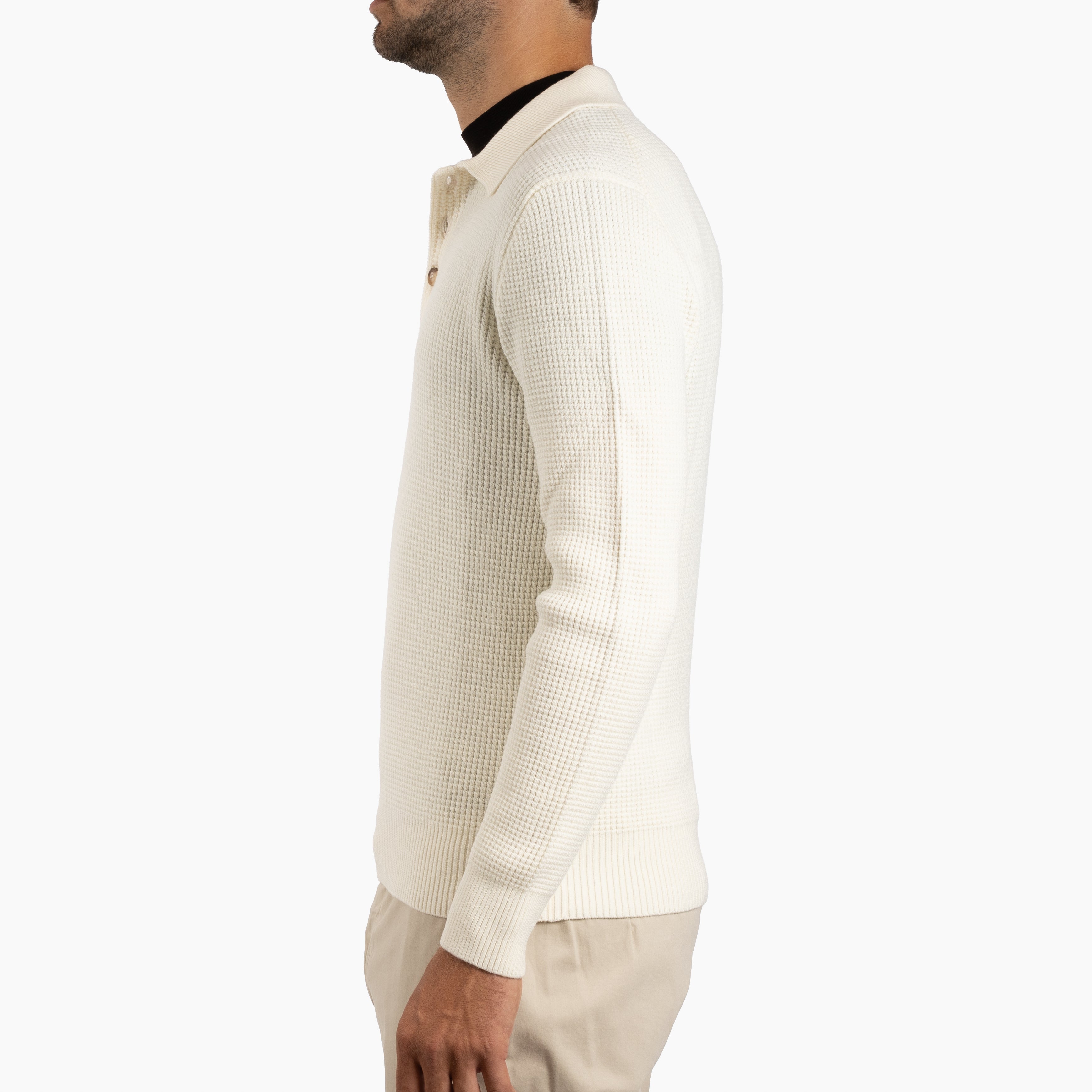 Gran Sasso Gebreide Polotrui Crème | Extrafine Merino