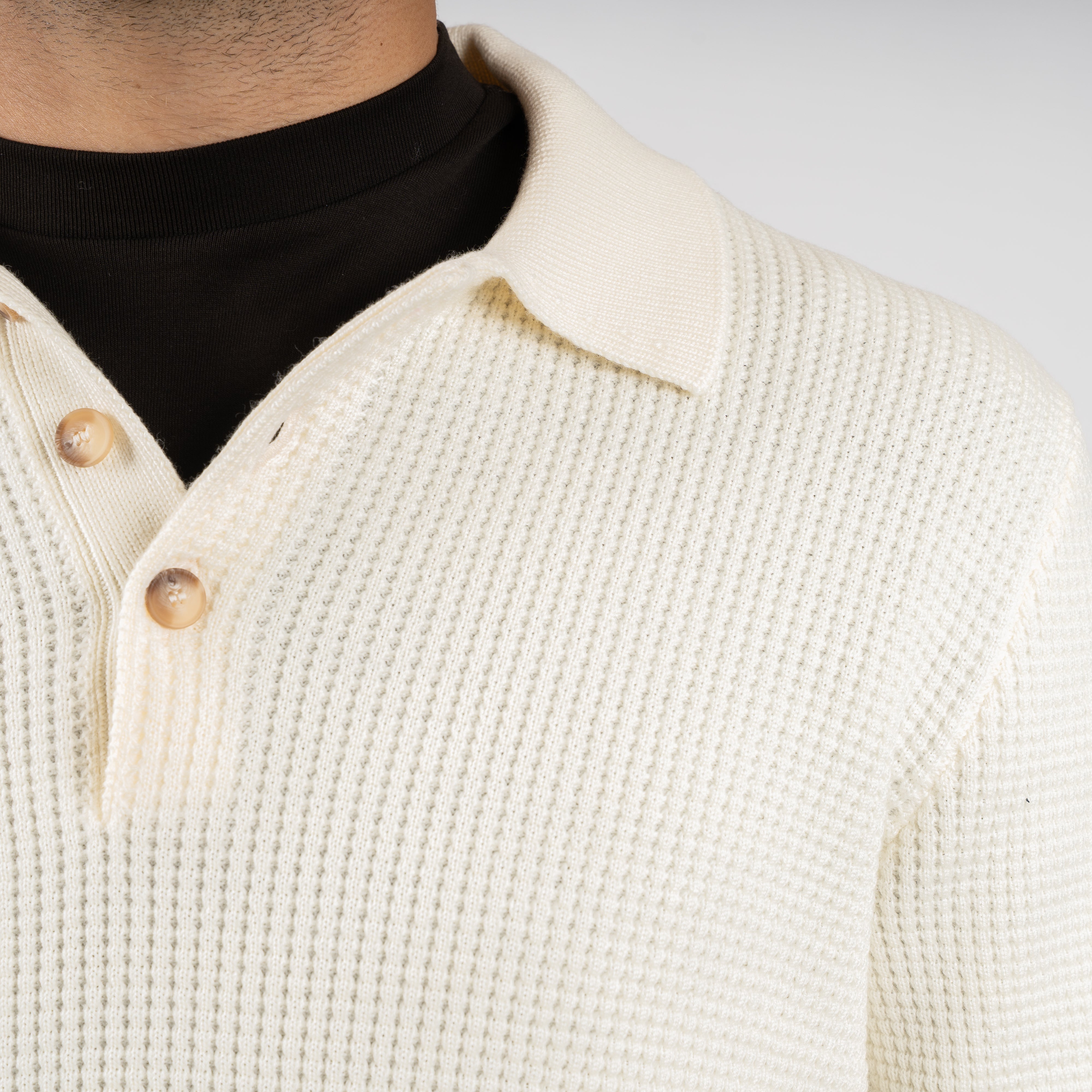 Gran Sasso Gebreide Polotrui Crème | Extrafine Merino