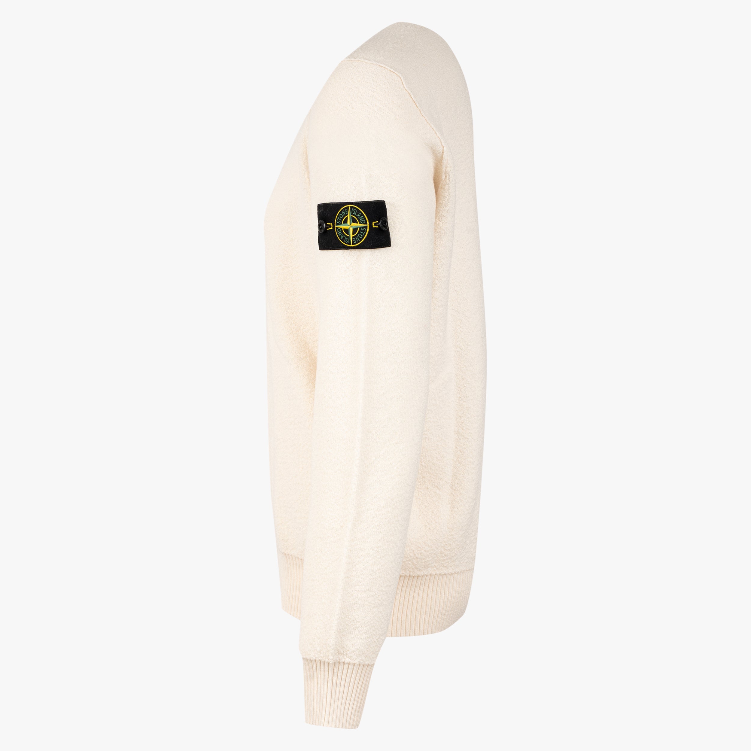 Stone Island Gebreide Trui Crème | Loose Fit Stretch RWS Wool