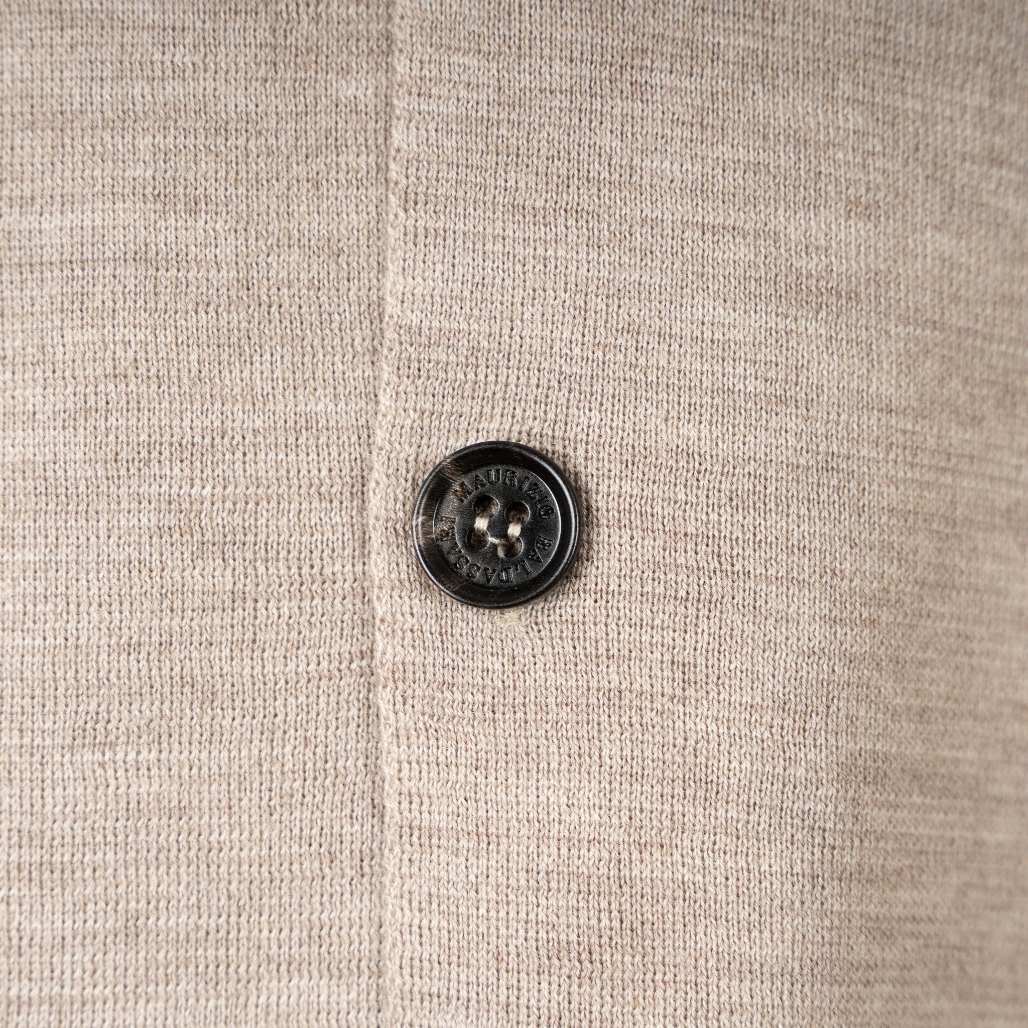 Maurizio Baldassari Gebreid Overshirt Beige | Milano High Tech Knit