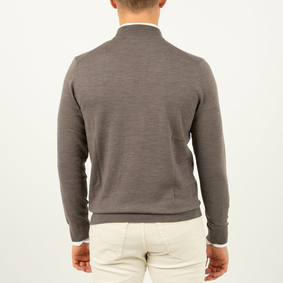 SEVEN DIALS Gebreide Turtleneck Trui Taupe | Goy