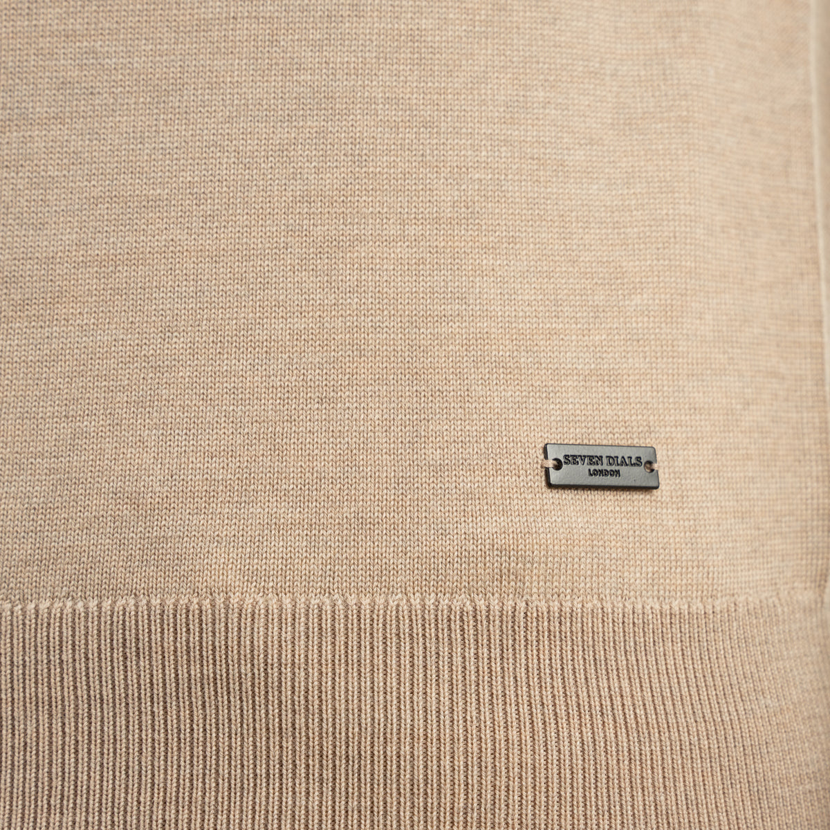 SEVEN DIALS Gebreide Turtleneck Trui Zand | Goy