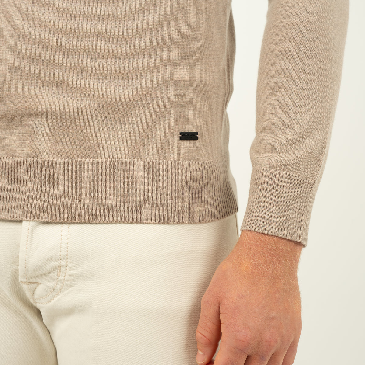 SEVEN DIALS Gebreide Coltrui Beige | Shawn