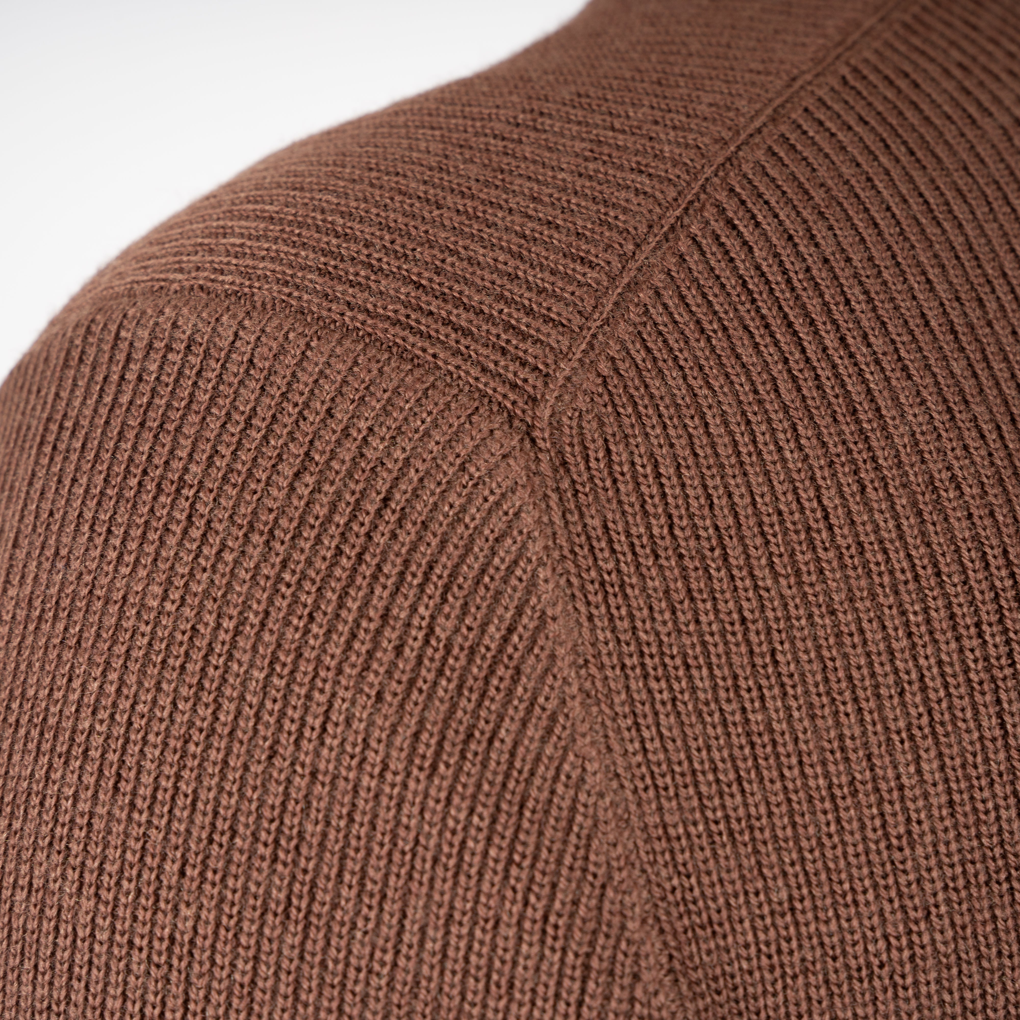 Gran Sasso Gebreide Buttonless Polotrui Camel | Extrafine Merino
