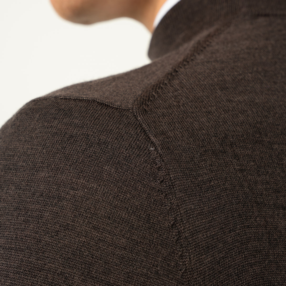 SEVEN DIALS Gebreide Turtleneck Trui Donkerbruin | Goy