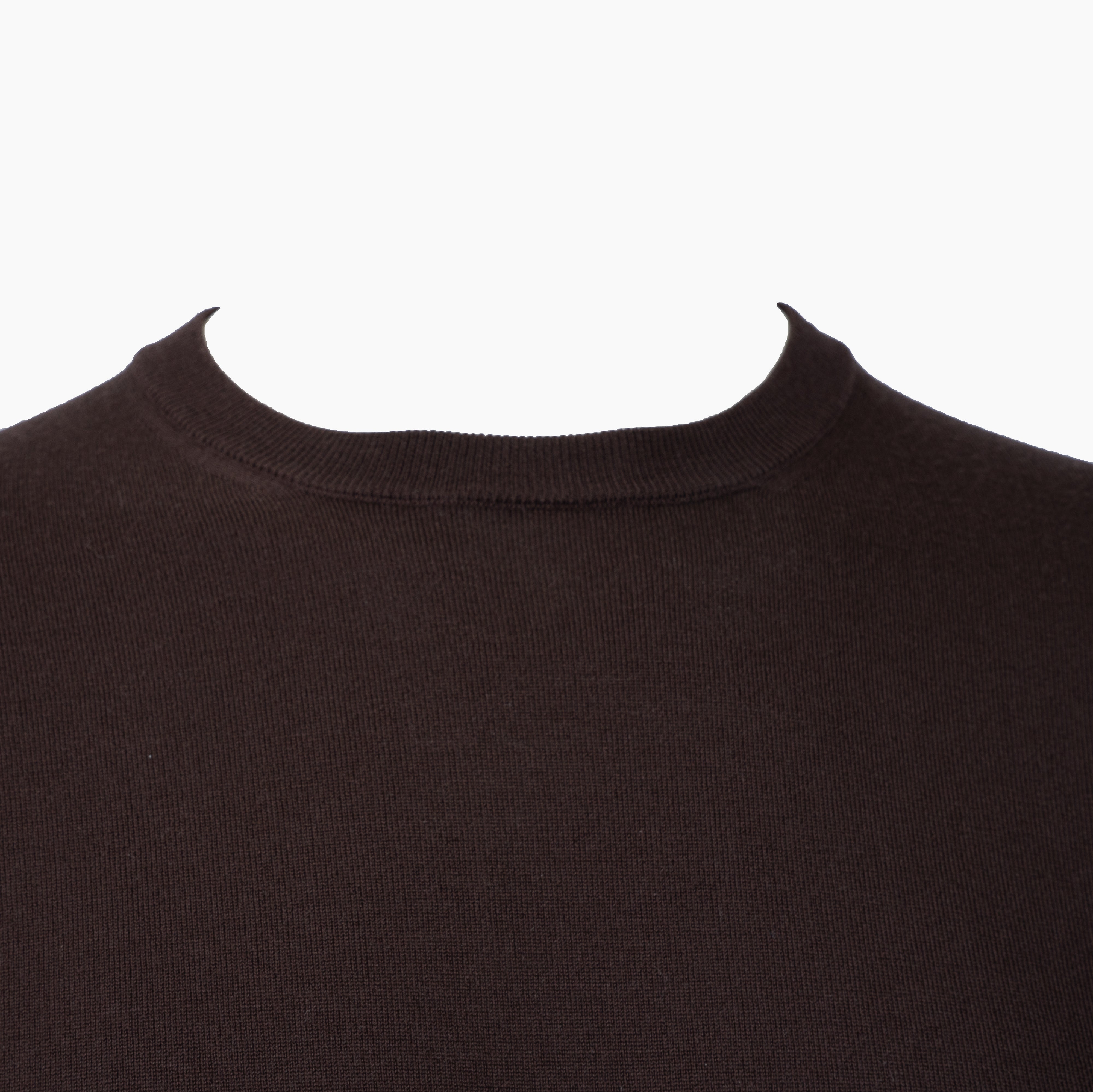 Slowear Gebreide Ronde Hals Trui Bruin | Flexwool