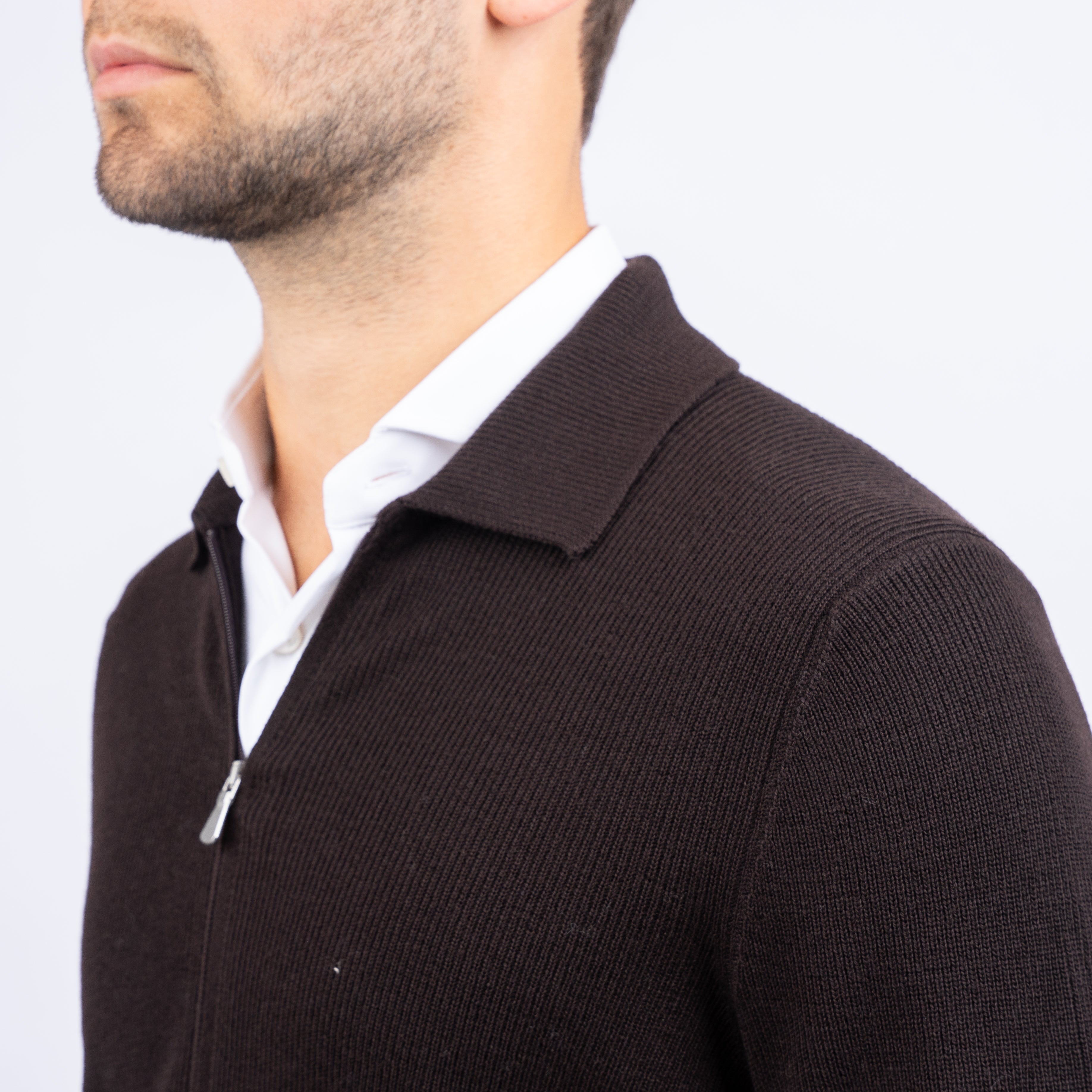 Gran Sasso Vest Bruin | Extrafine Merino