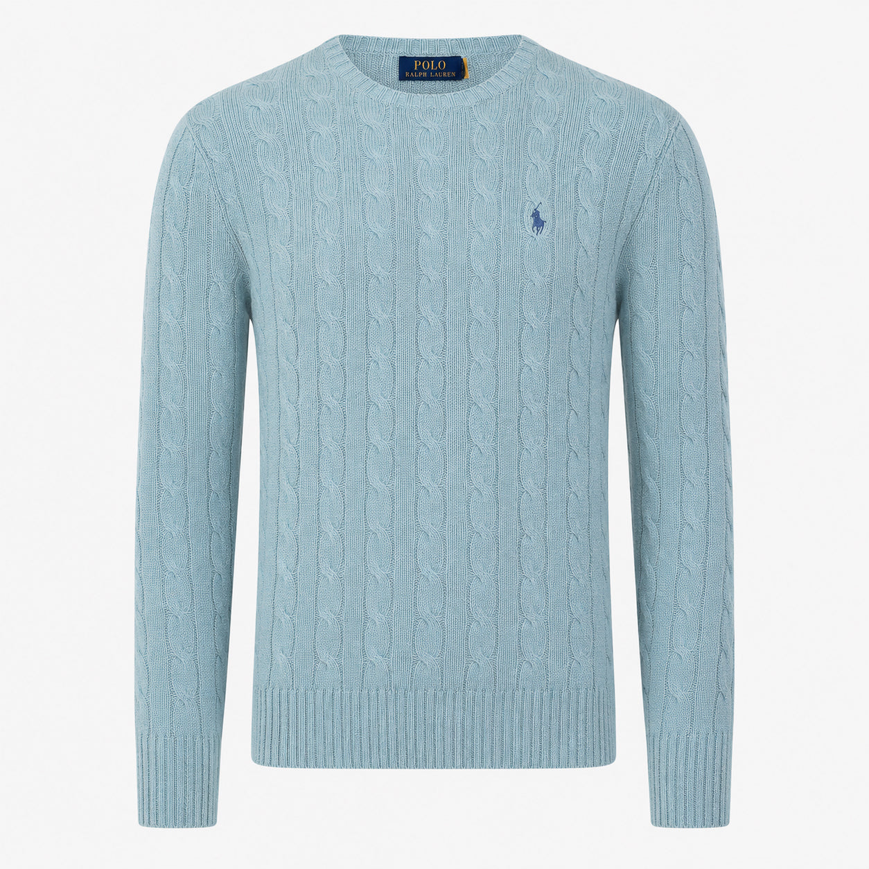 Ralph Lauren Gebreide Kabeltrui Turquoise | Cable-Knit