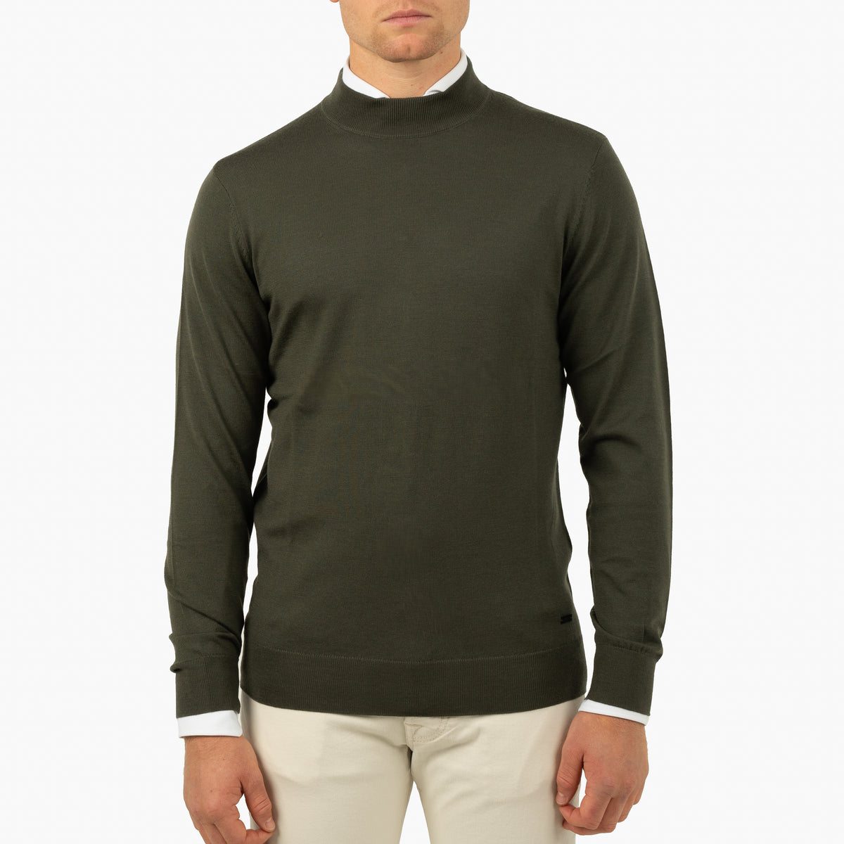 SEVEN DIALS Gebreide Turtleneck Trui Groen | Goy
