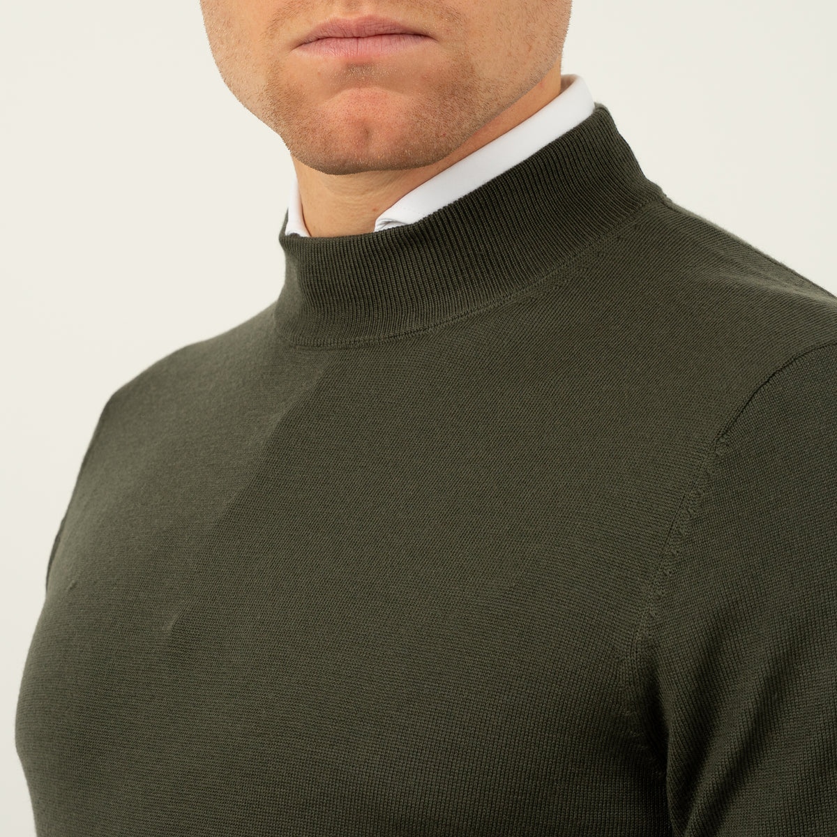 SEVEN DIALS Gebreide Turtleneck Trui Groen | Goy