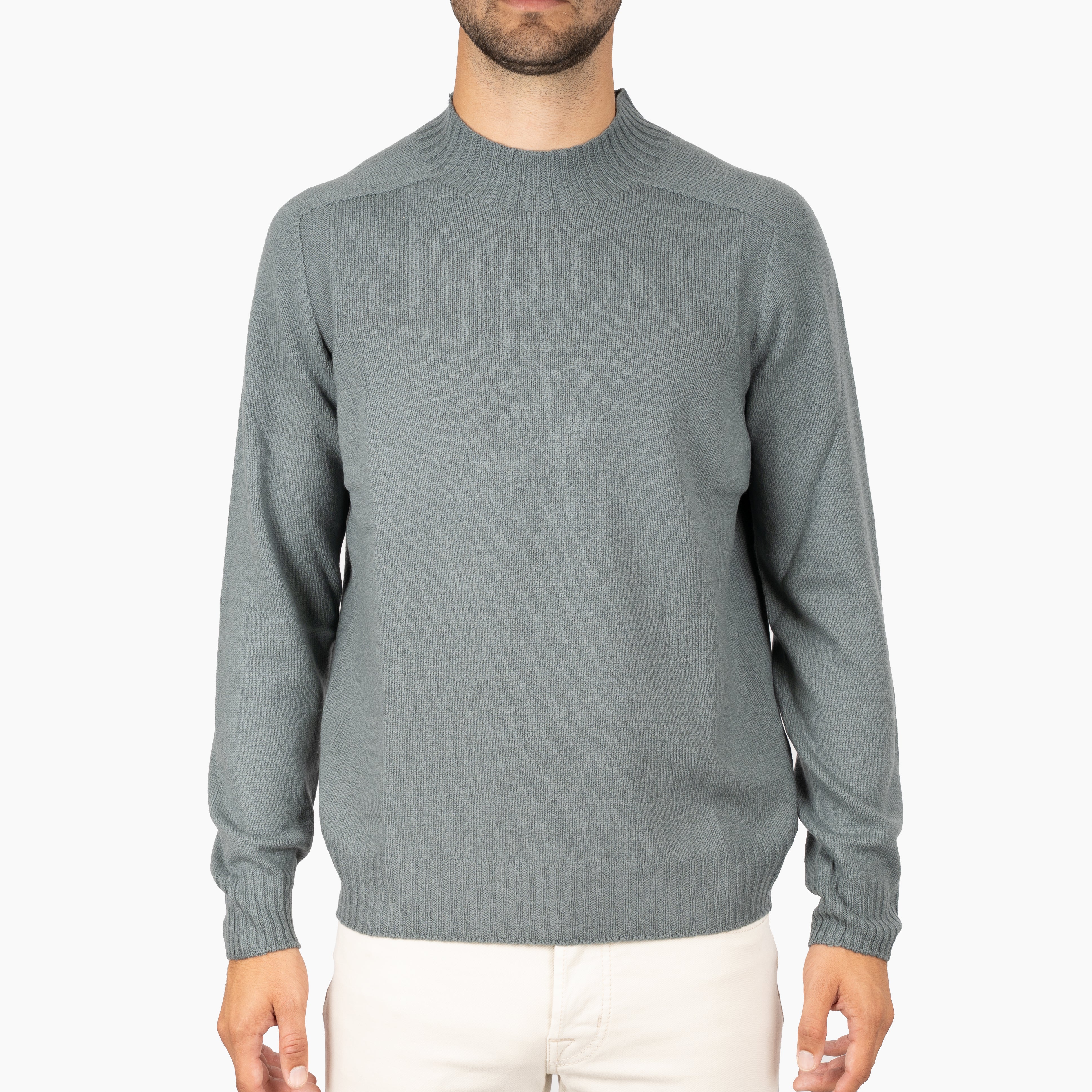 Gran Sasso Gebreide Turtleneck Trui Groen | Super Geelong