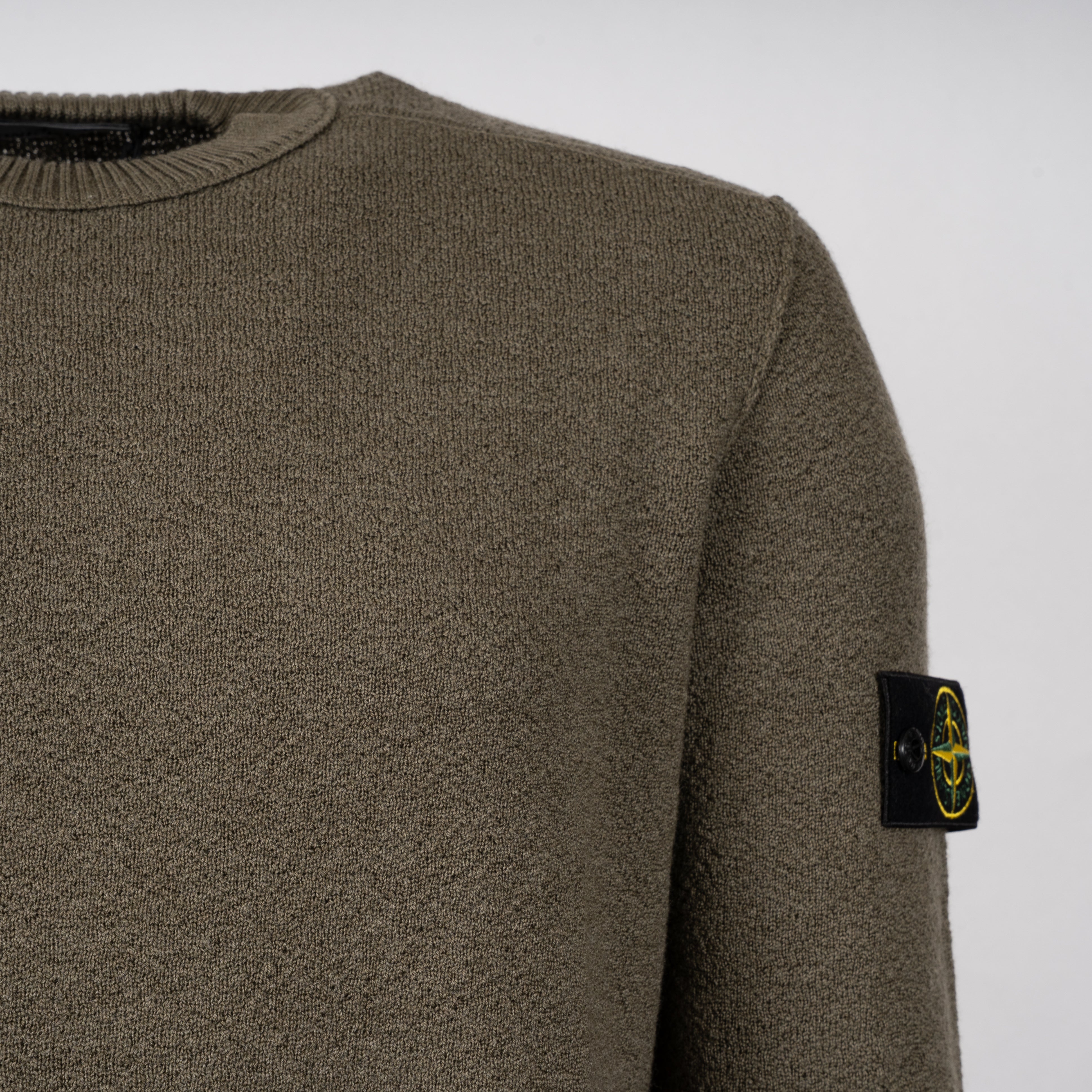 Stone Island Gebreide Trui Groen | Pure RWS Wool