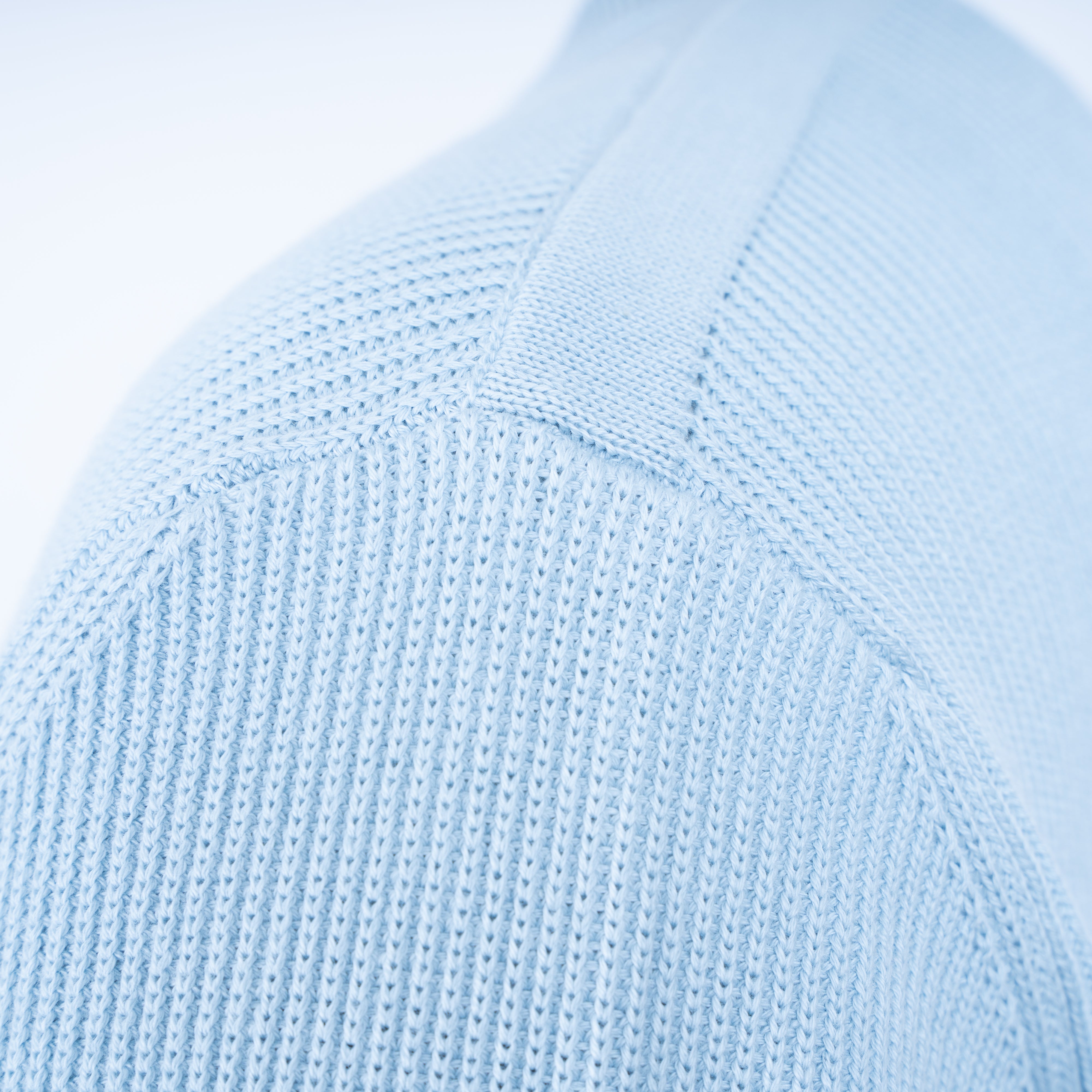 Stone Island Gebreide Trui Ronde Hals Lichtblauw | Soft Organic Cotton