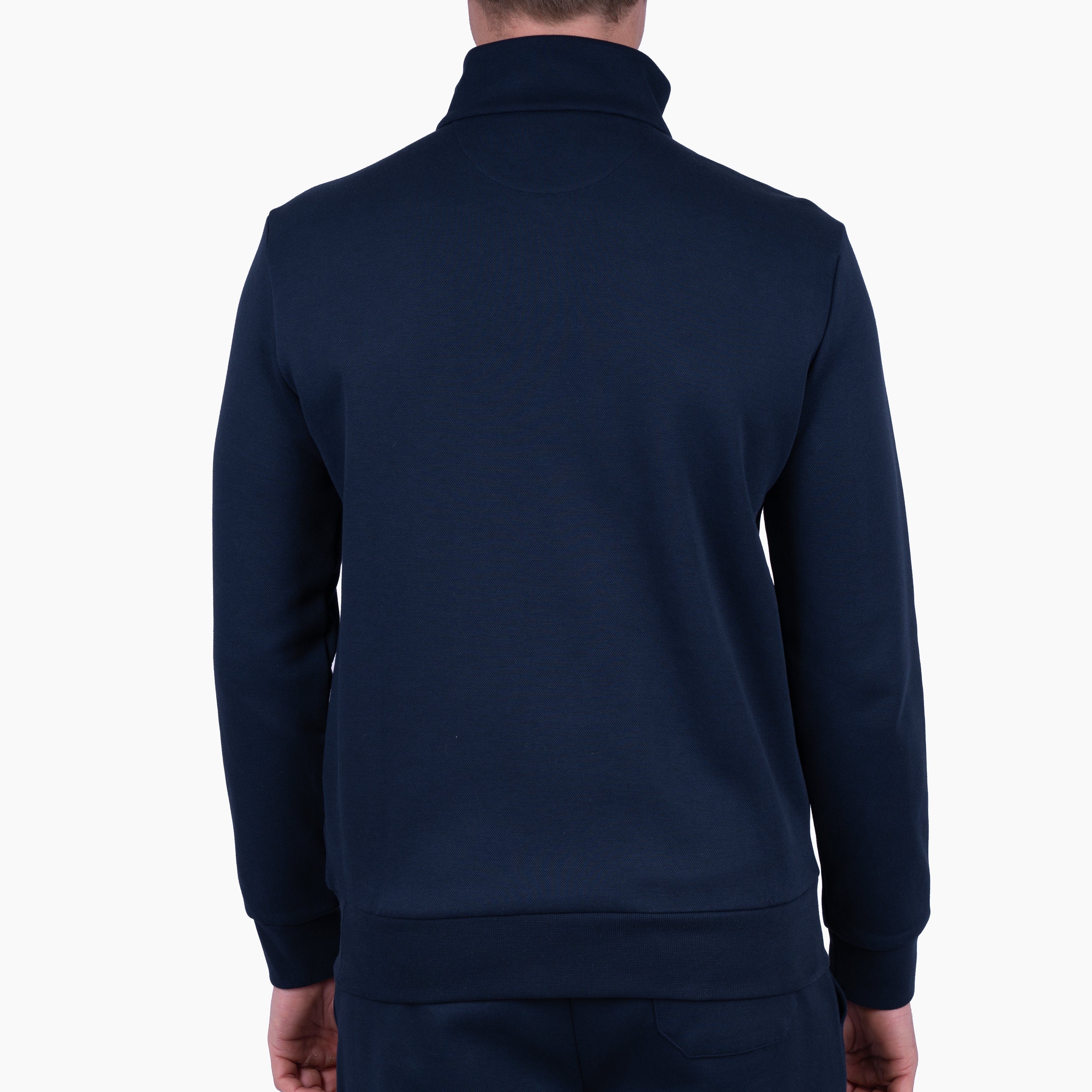 Ralph Lauren Gebreide Trui met Rits Blauw | Double-Knit