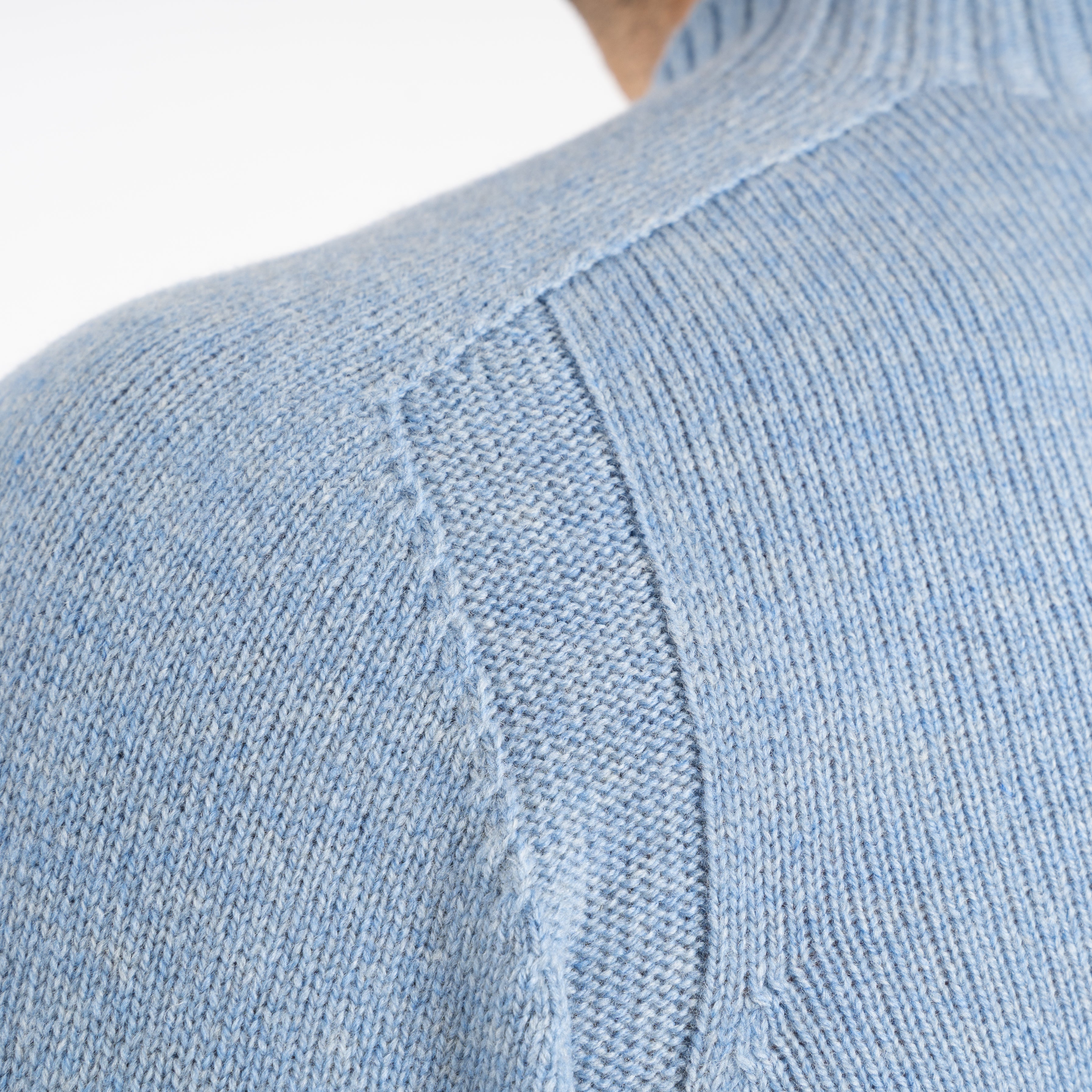 Gran Sasso Gebreide Turtleneck Trui Lichtblauw | Super Geelong
