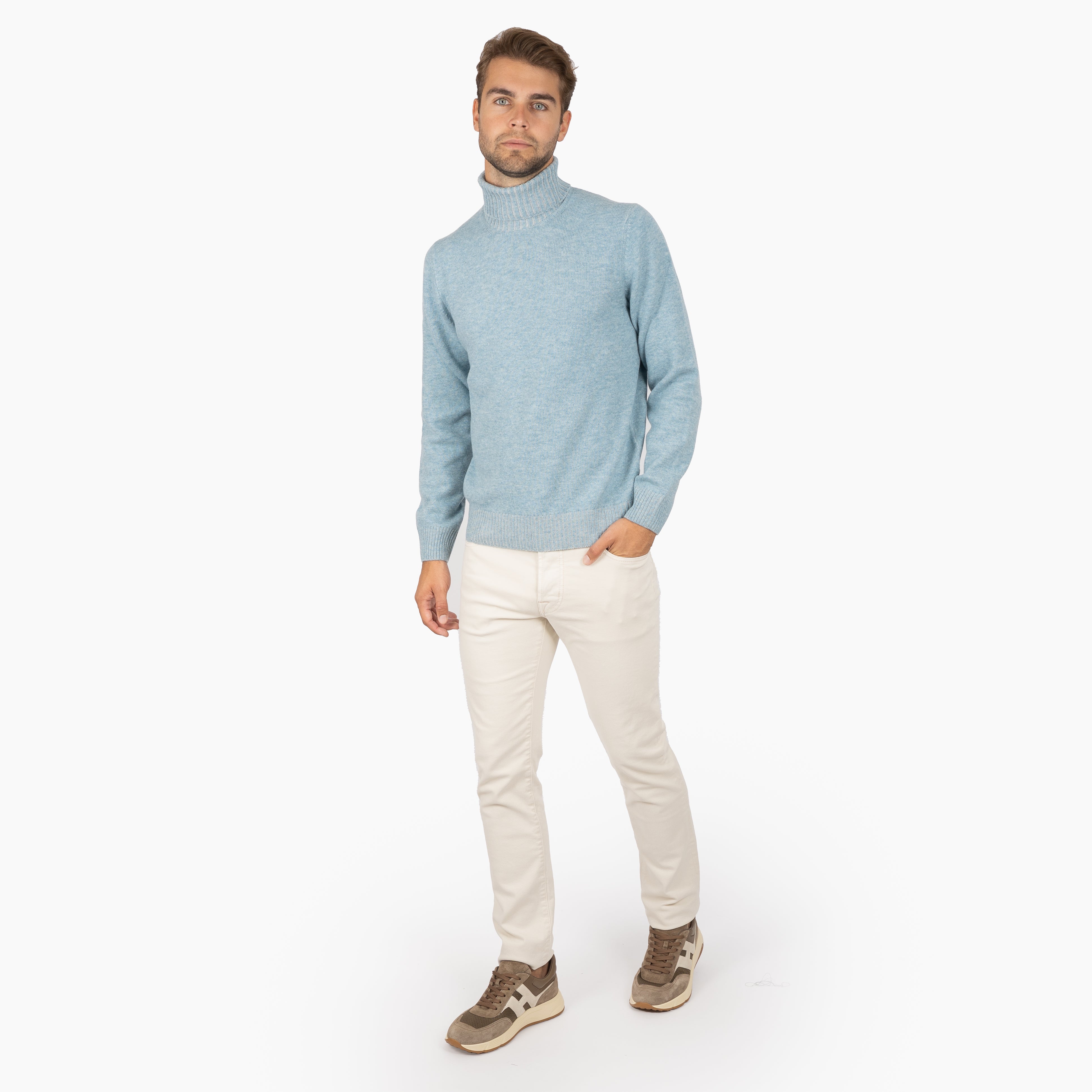 Gran Sasso Coltrui Lichtblauw | Cashmere Lana