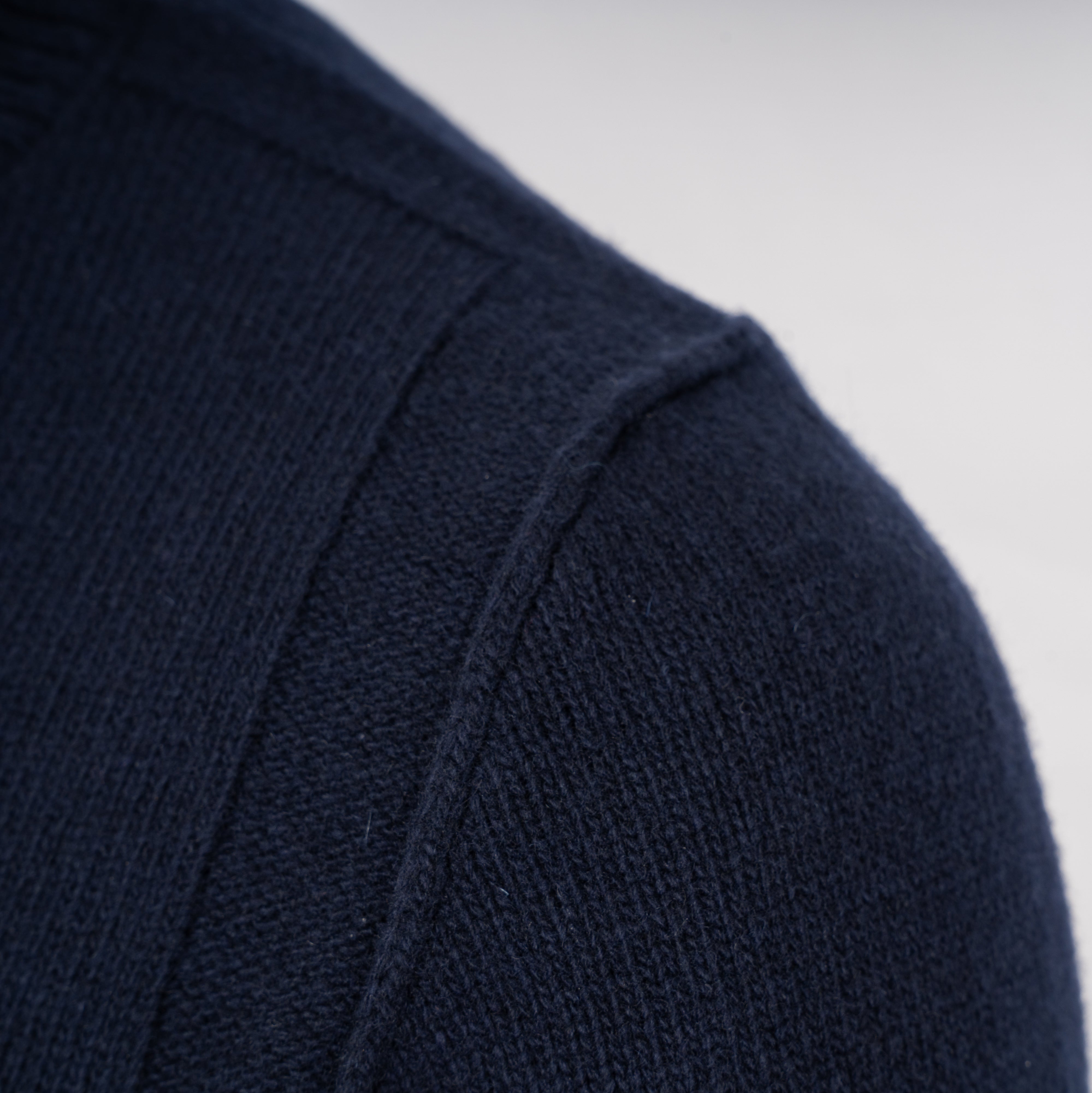 Stone Island Gebreide Trui met Knopenlijst Blauw | Lambswool