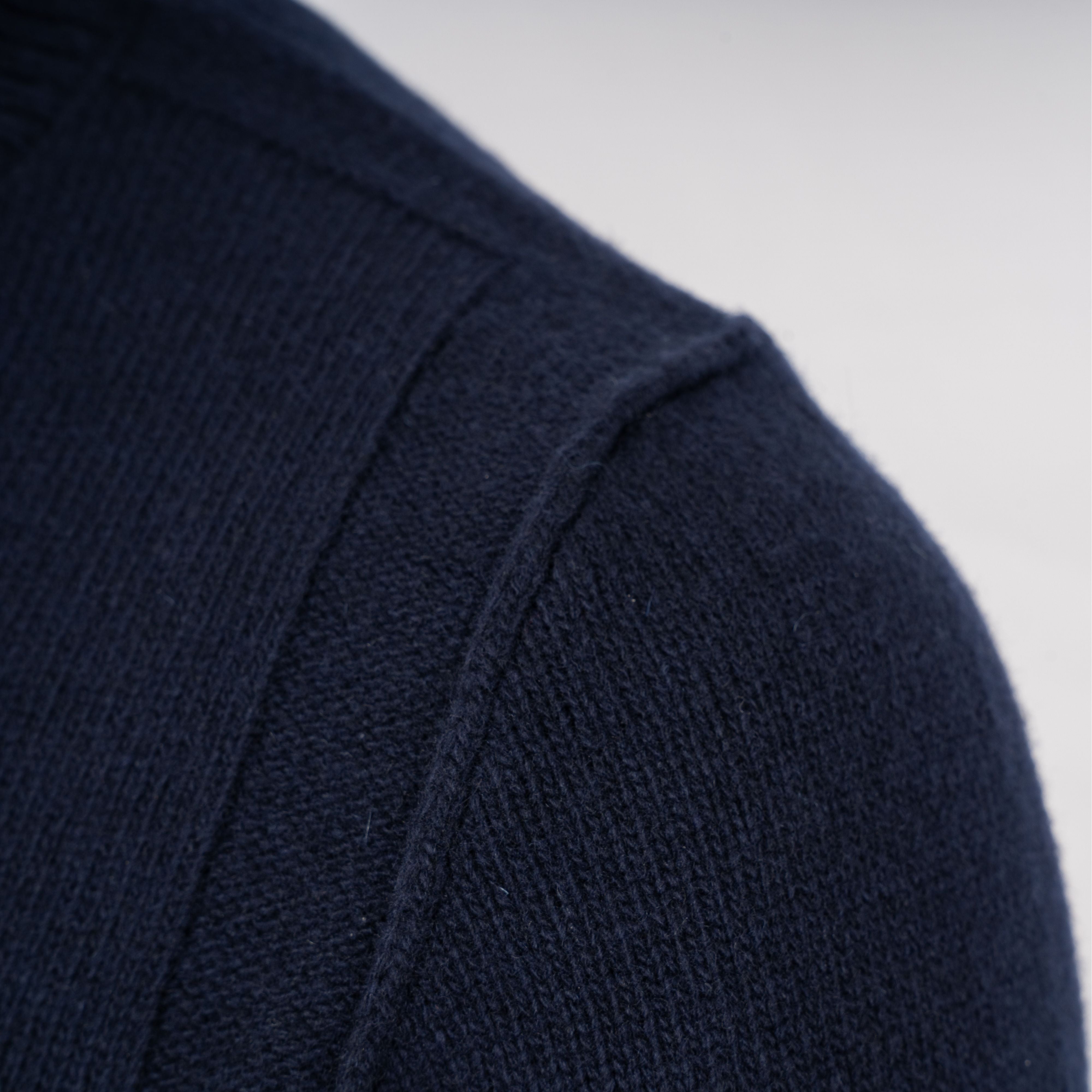Stone Island Gebreide Trui met Knopenlijst Blauw | Lambswool