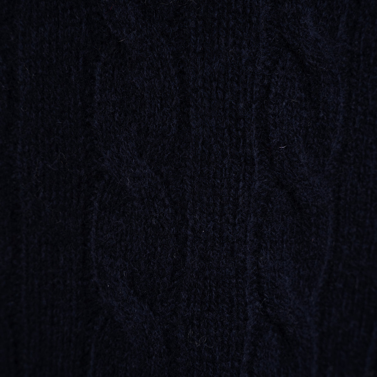 Ralph Lauren Gebreide Kabeltrui met Rits Blauw | Cable-Knit Cotton