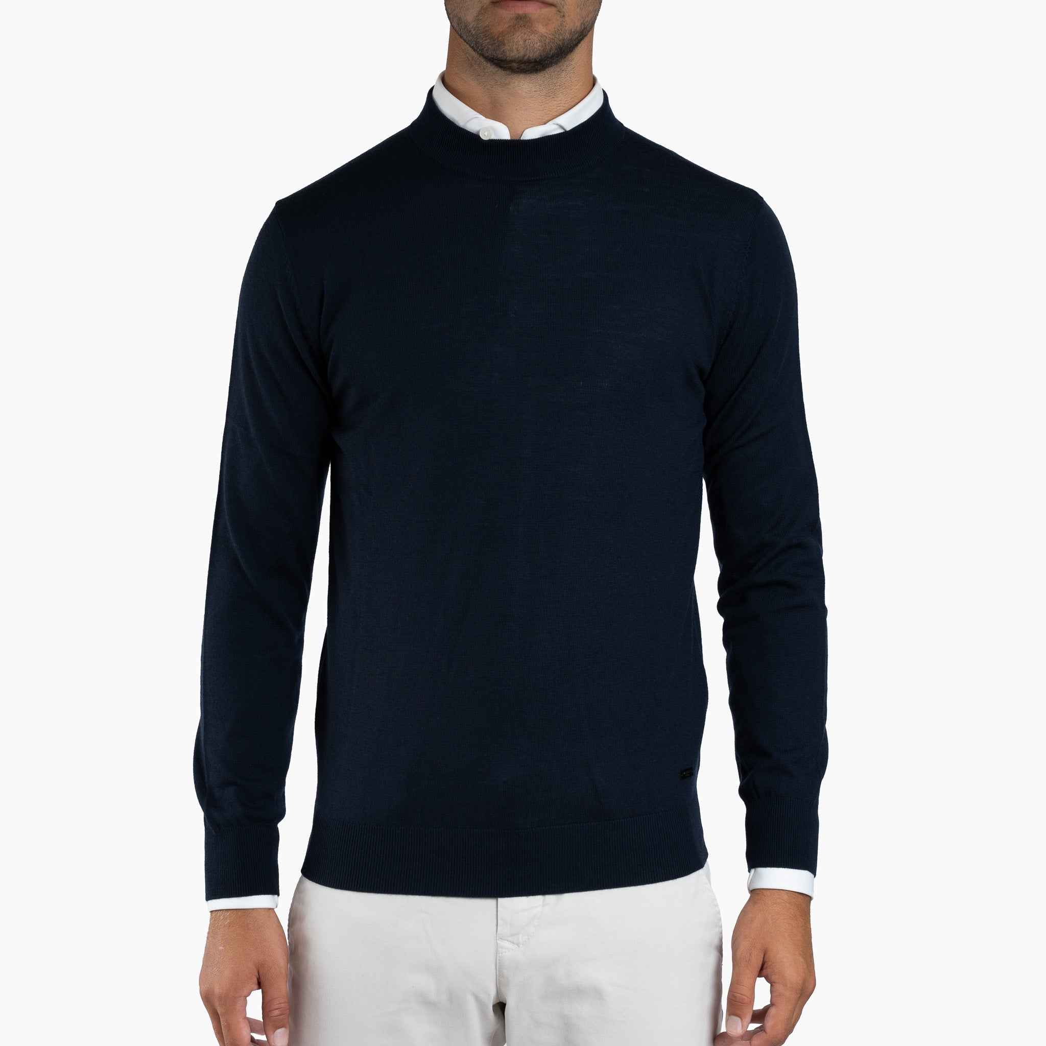 SEVEN DIALS Gebreide Turtleneck Trui Blauw | Goy