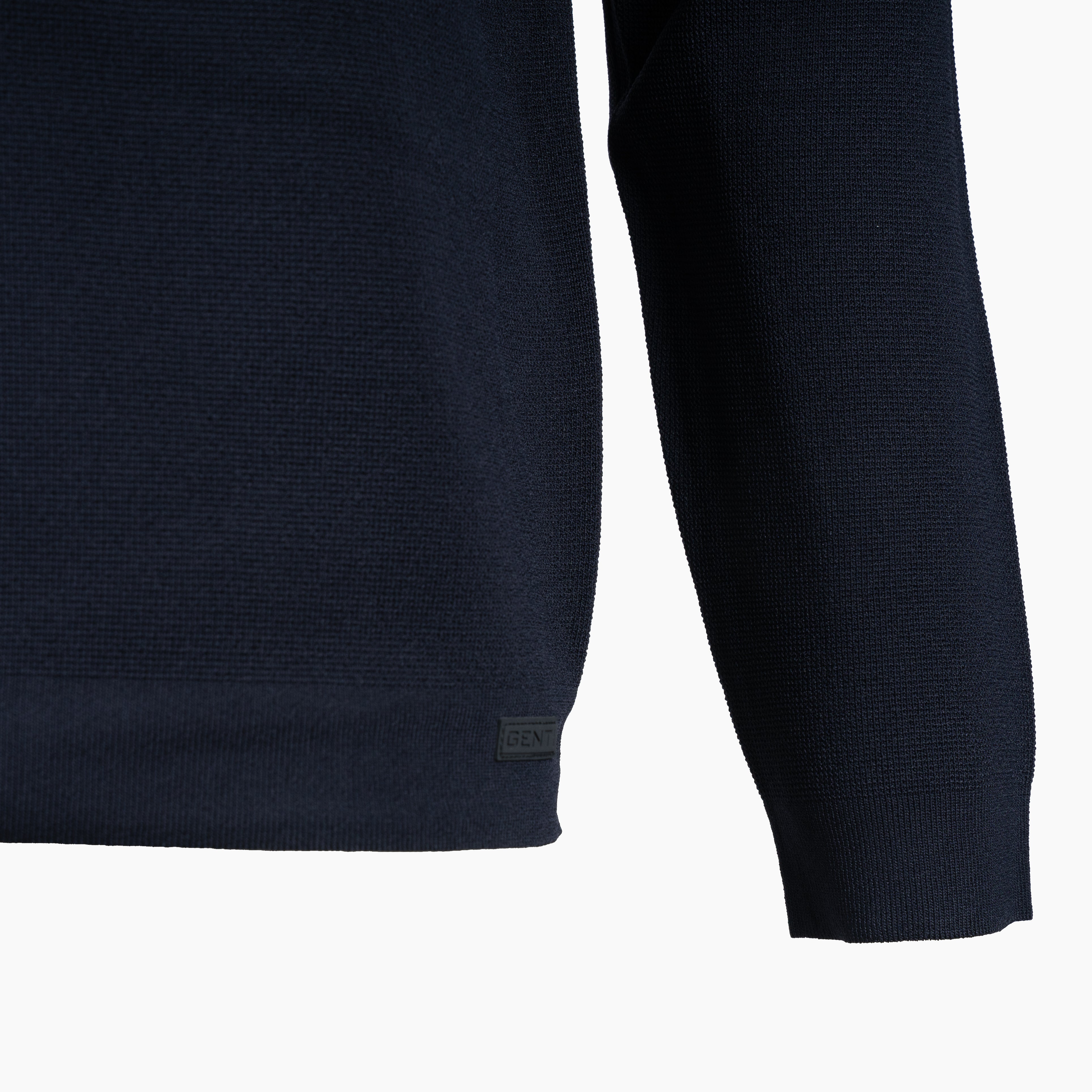 Genti Technische Trui met Rits Blauw | Cool Dry