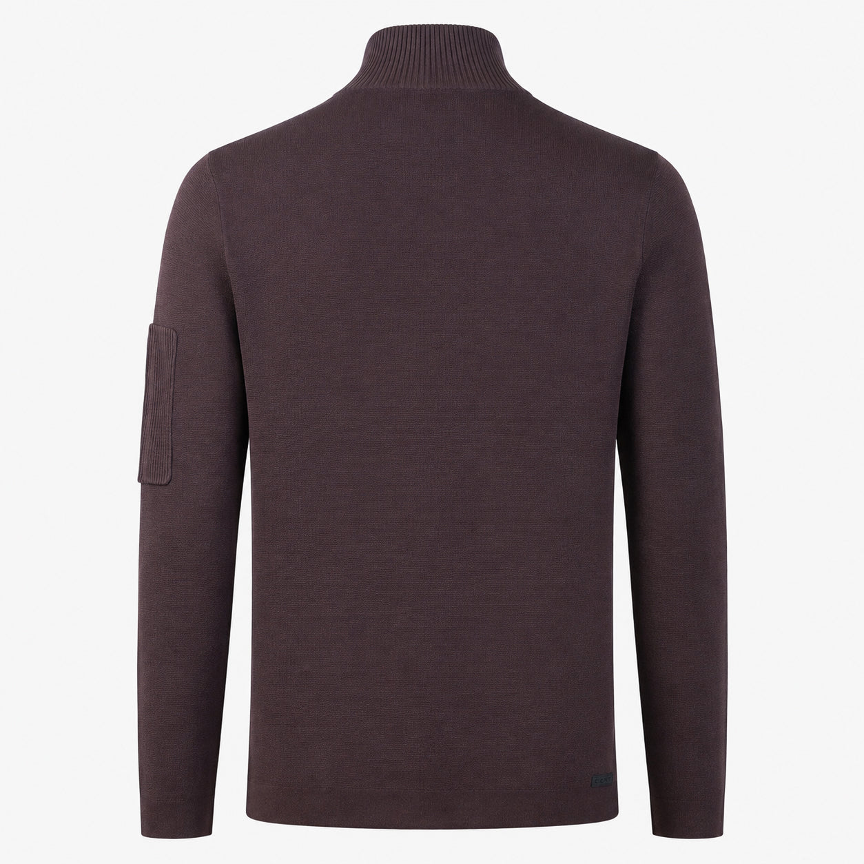 Genti Technische Trui met Rits Bordeaux Rood | Cool Dry